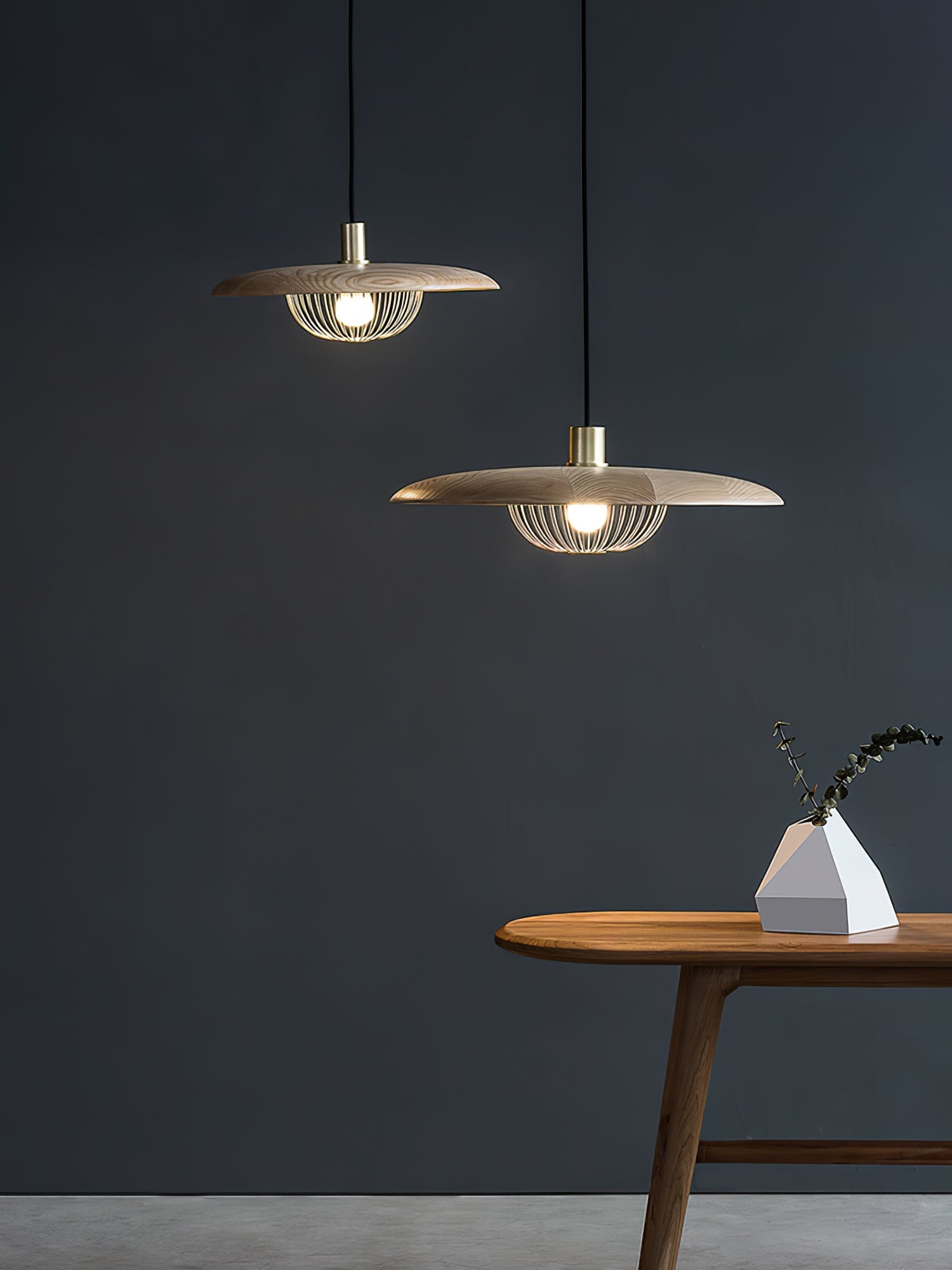 Fyrel Wood Retro Vintage Pendant Lamp-Neutral Decor