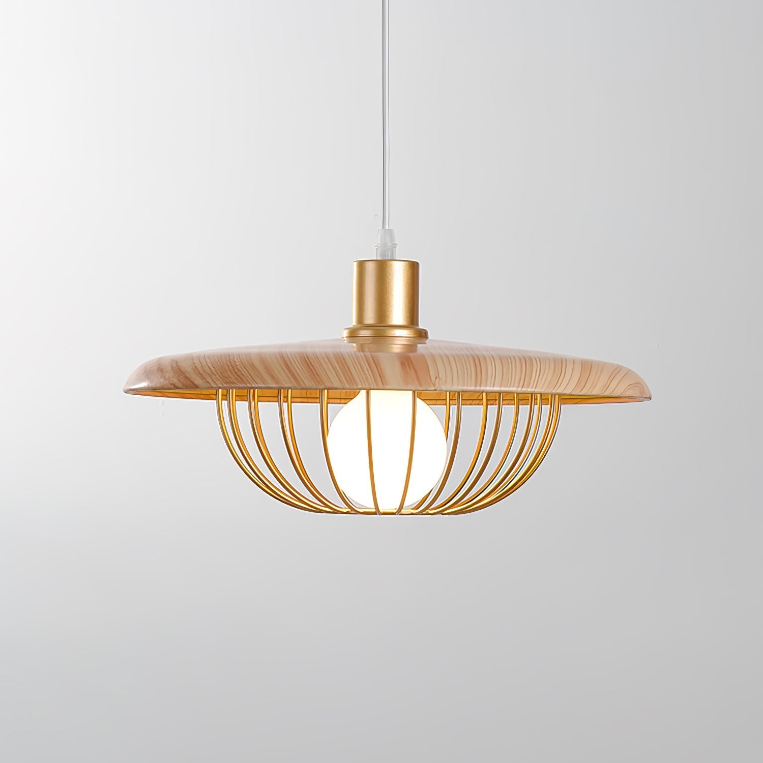 Fyrel Wood Retro Vintage Pendant Lamp-Neutral Decor