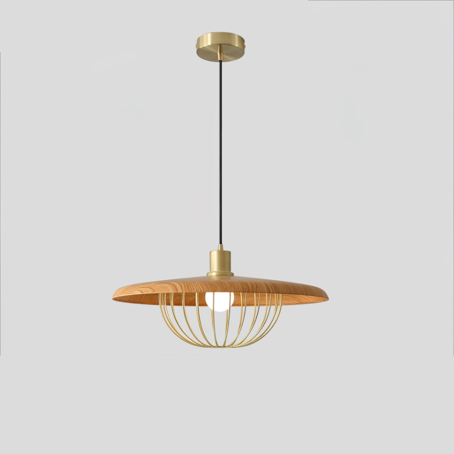 Fyrel Wood Retro Vintage Pendant Lamp-Neutral Decor