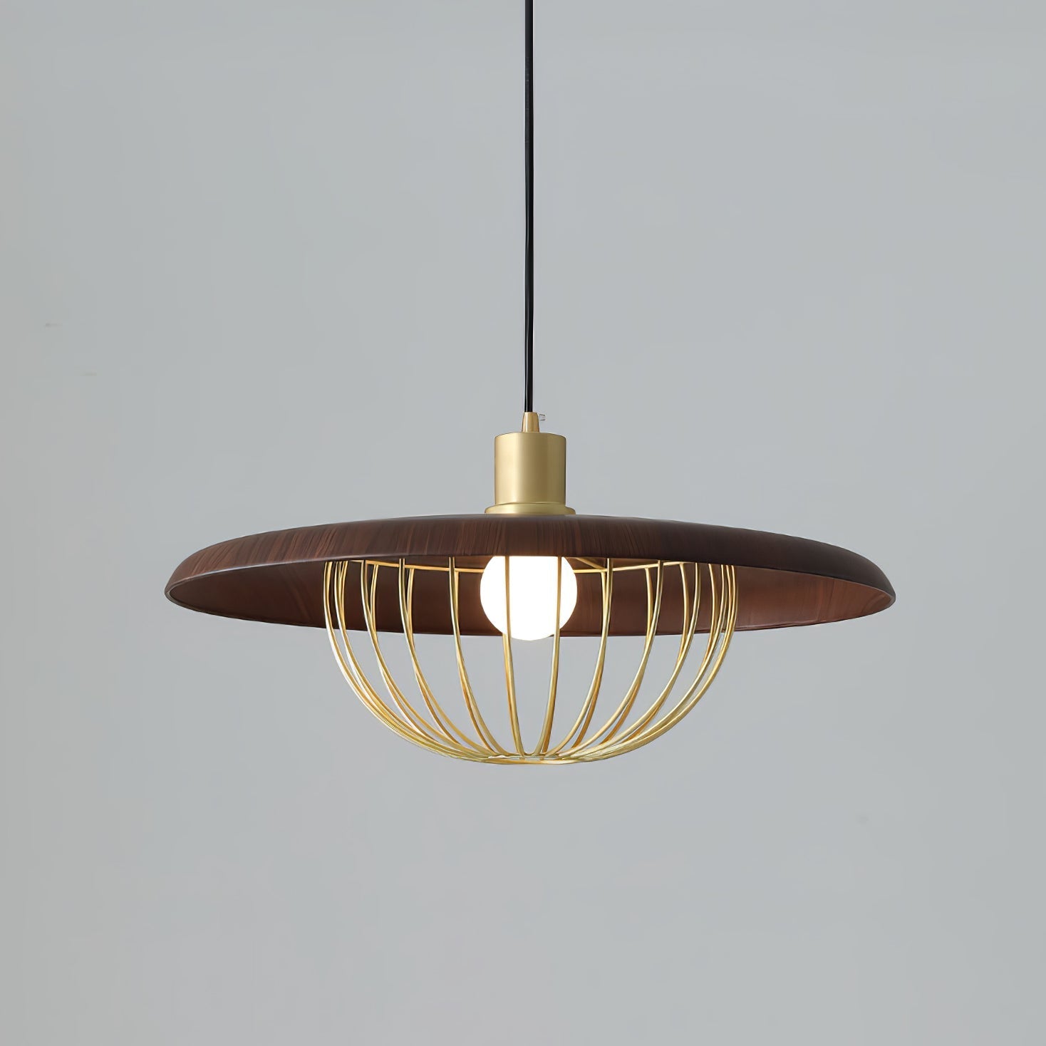 Fyrel Wood Retro Vintage Pendant Lamp-Neutral Decor
