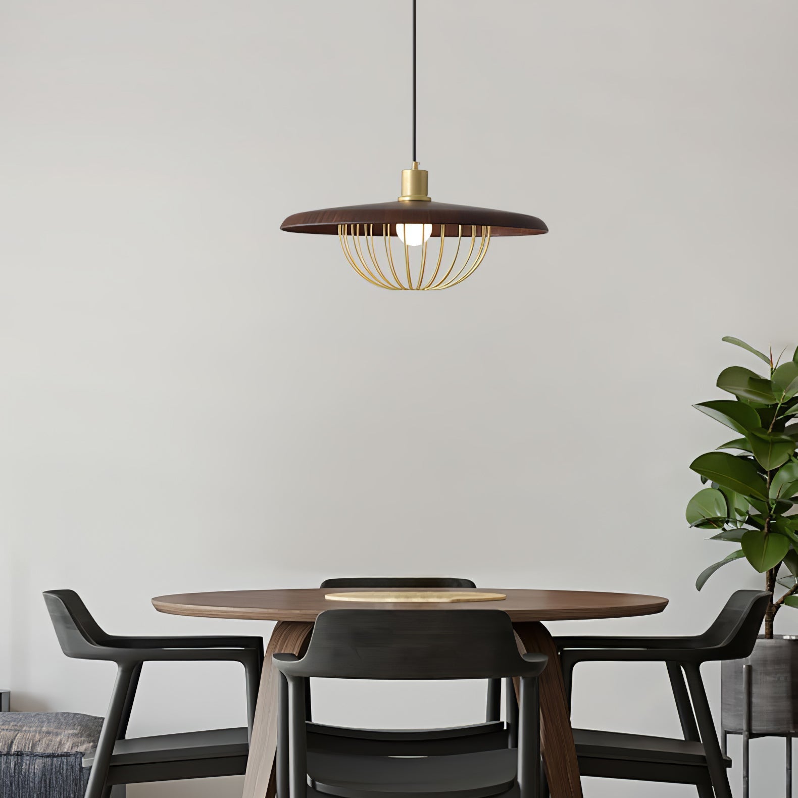 Fyrel Wood Retro Vintage Pendant Lamp-Neutral Decor