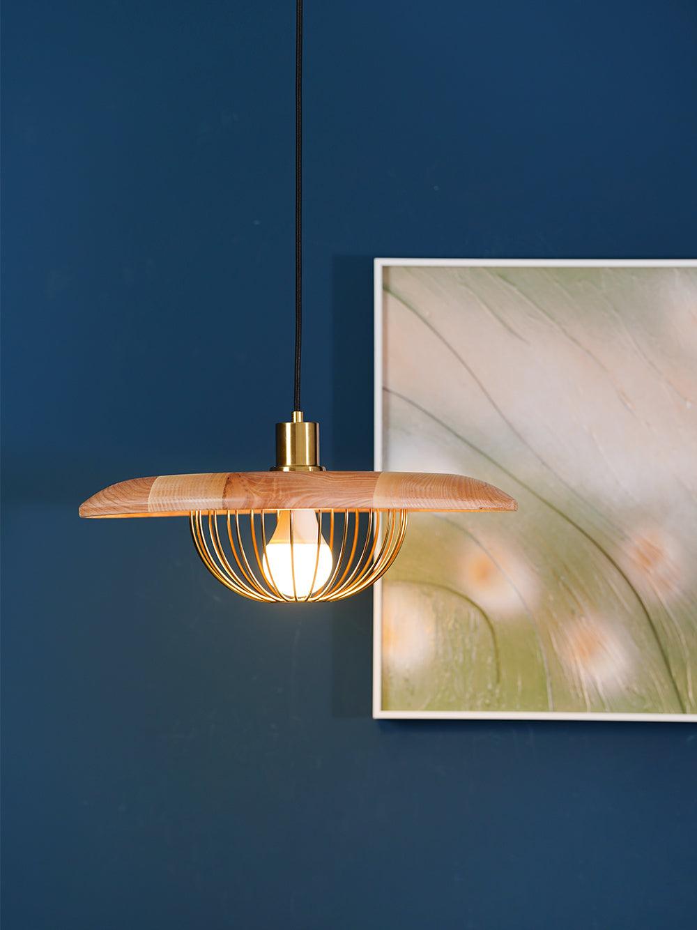 Fyrel Wood Retro Vintage Pendant Lamp-Neutral Decor