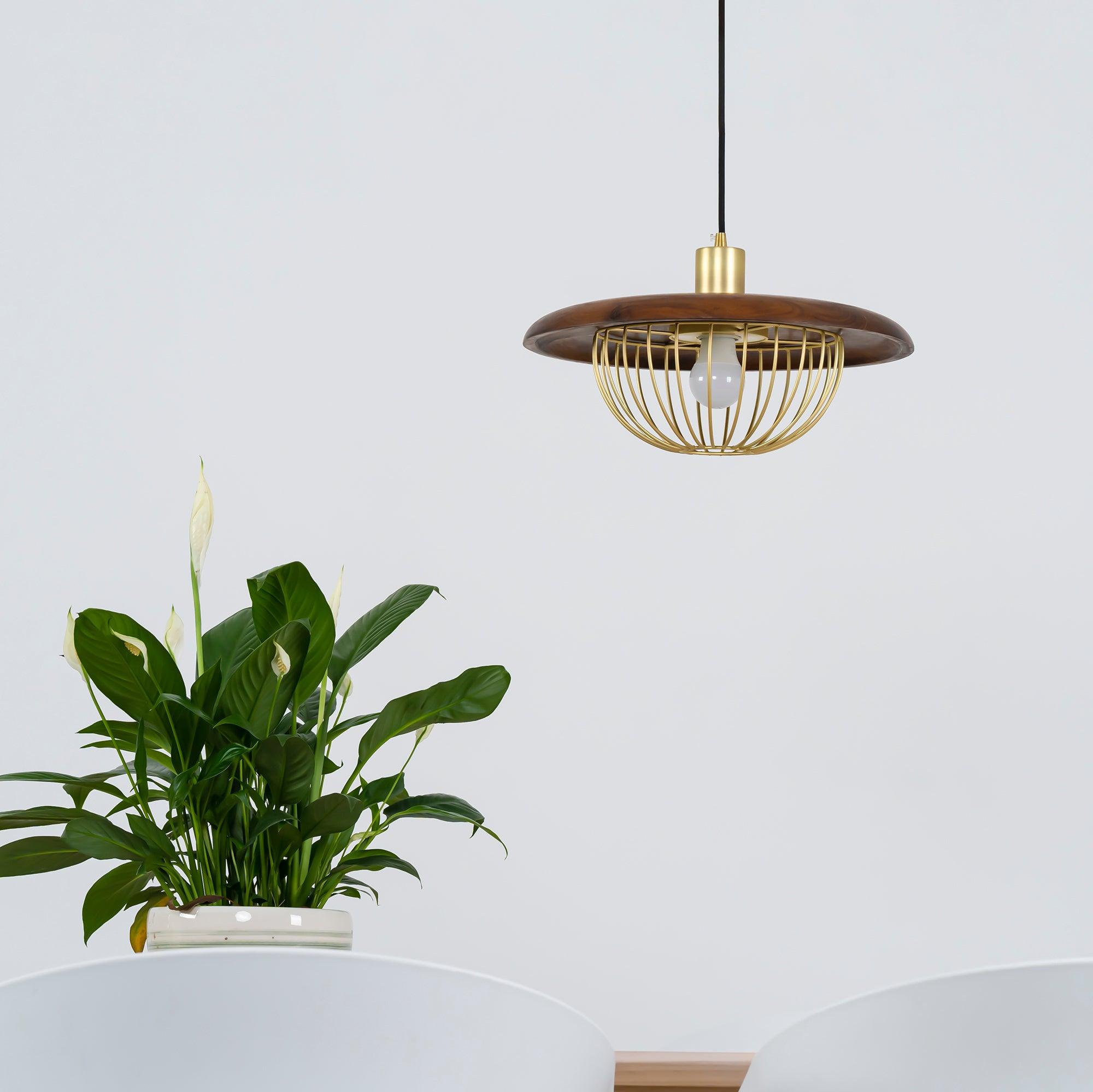 Fyrel Wood Retro Vintage Pendant Lamp-Neutral Decor