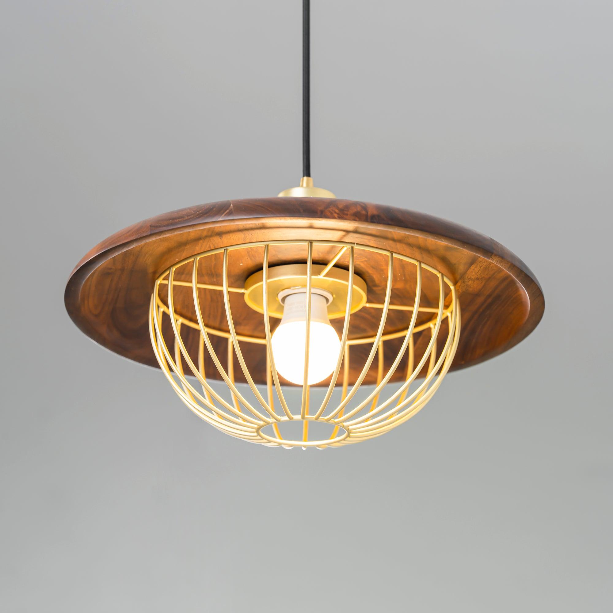 Fyrel Wood Retro Vintage Pendant Lamp-Neutral Decor