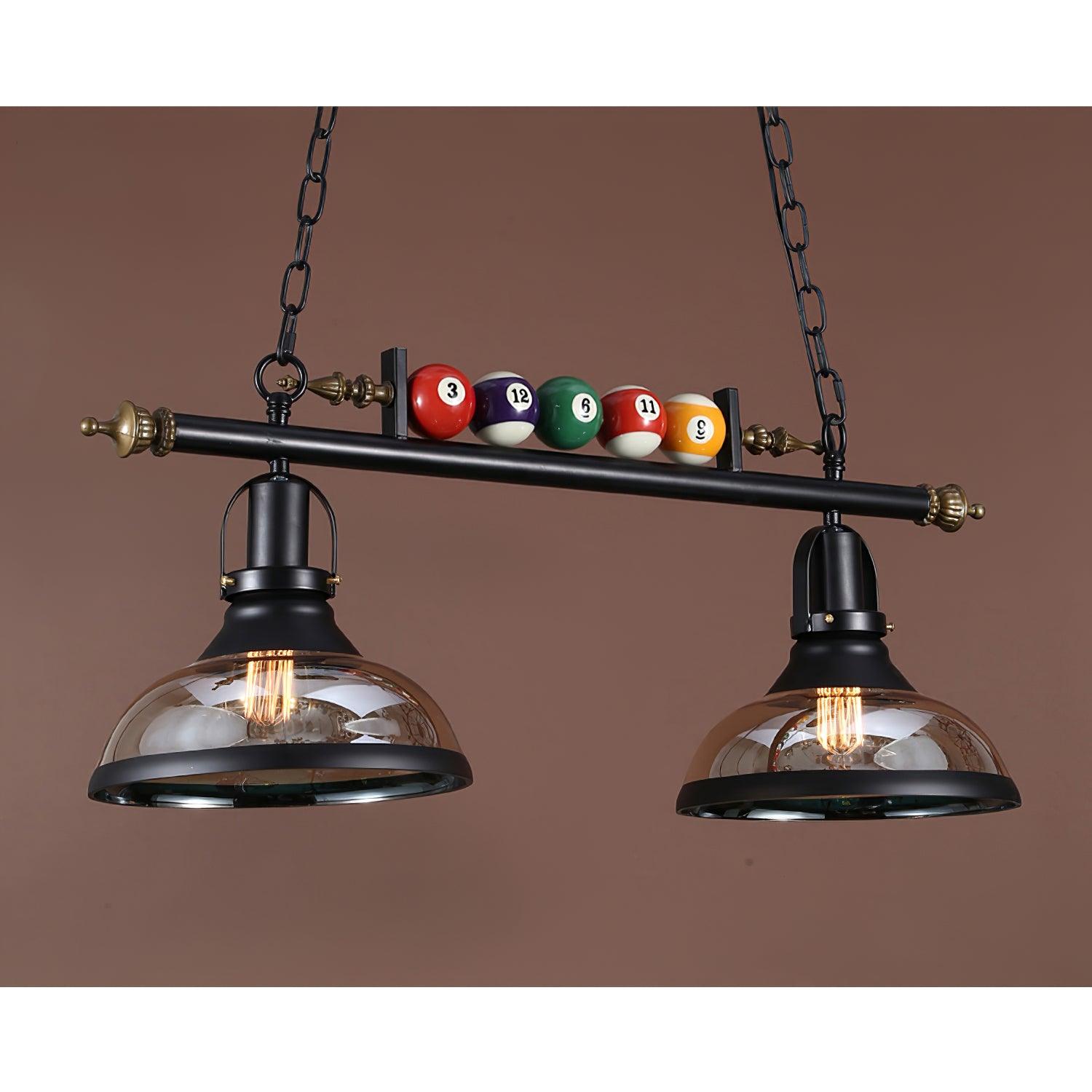 Rivi Chandelier Billiard Ball Black Glass Modern-Neutral Decor