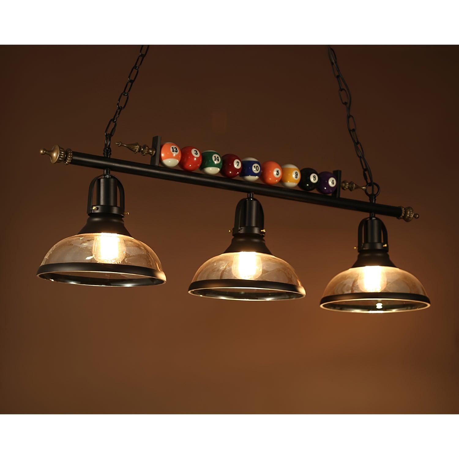 Rivi Chandelier Billiard Ball Black Glass Modern-Neutral Decor