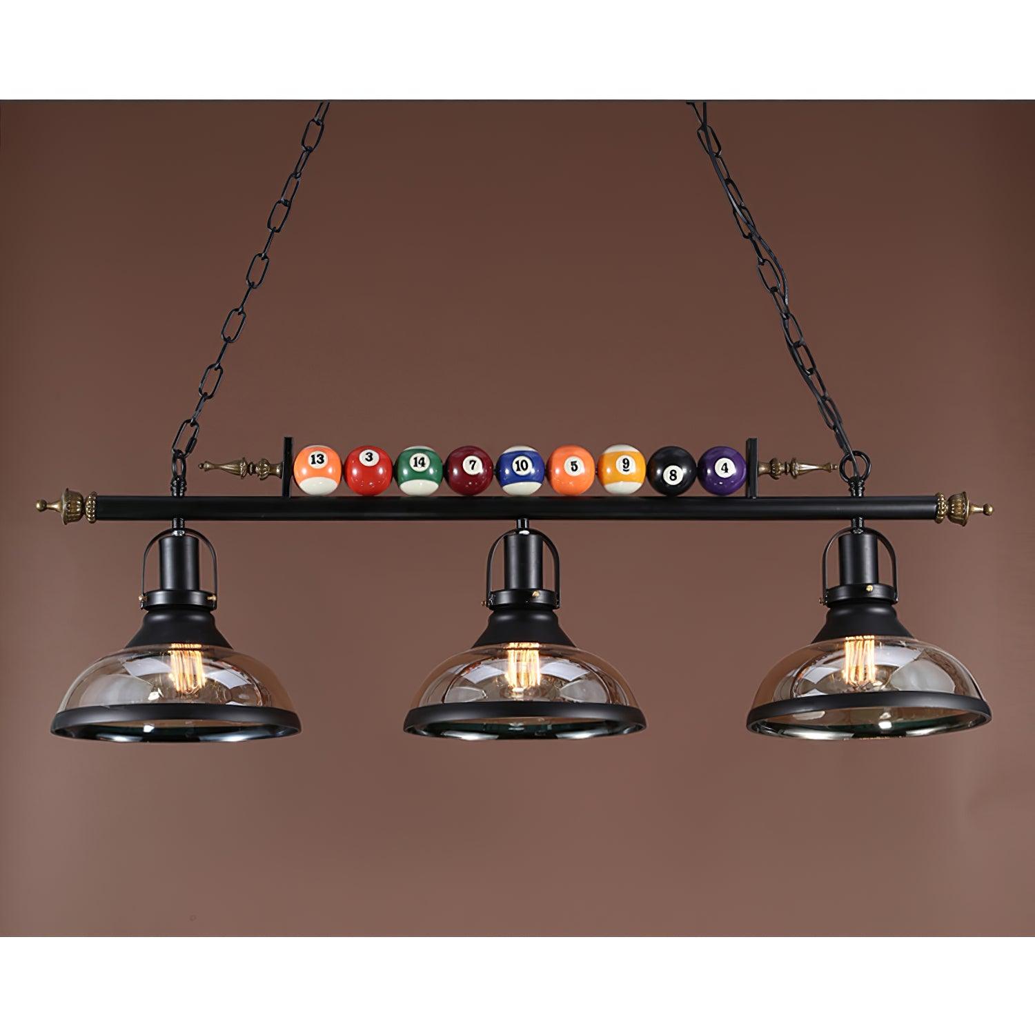 Rivi Chandelier Billiard Ball Black Glass Modern-Neutral Decor
