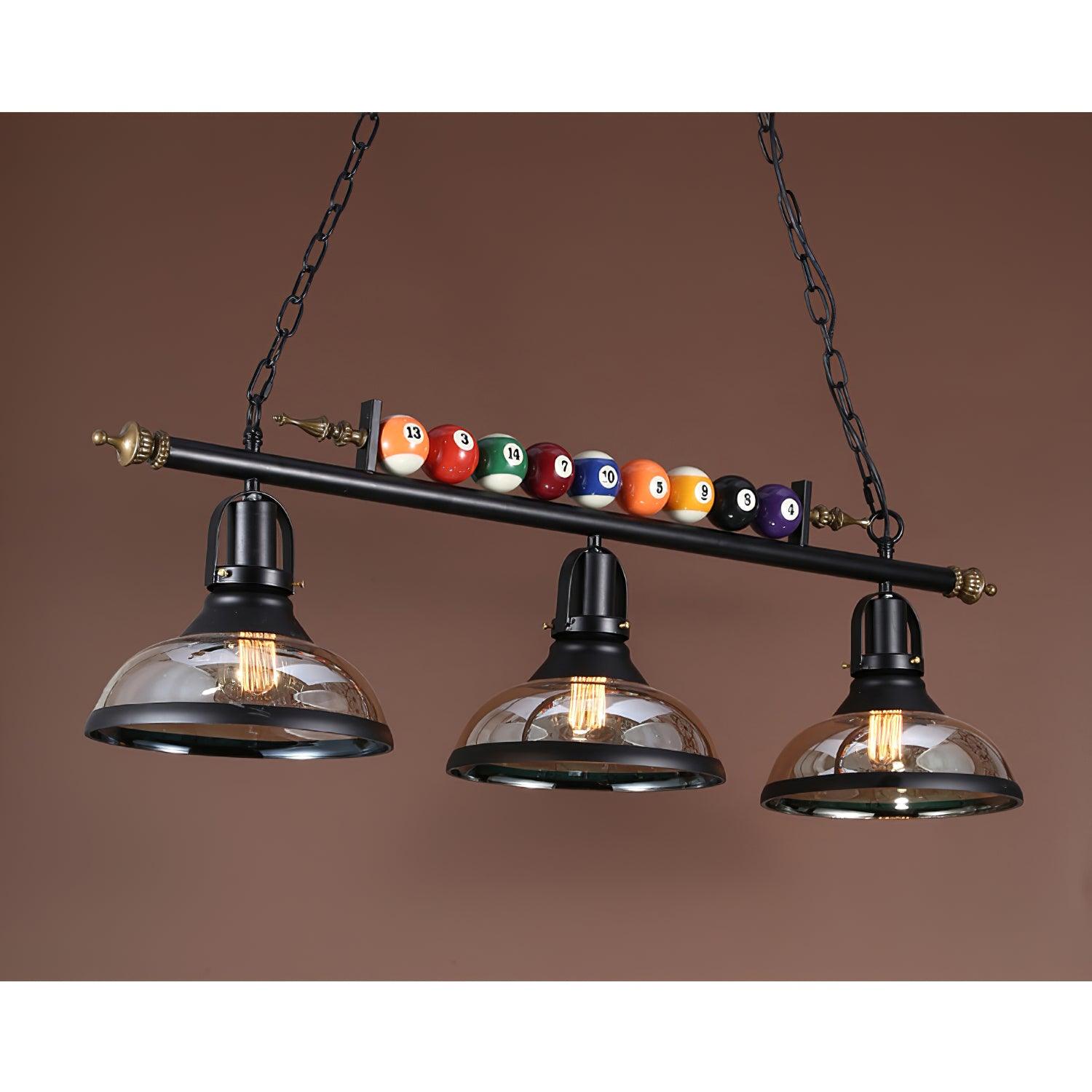 Rivi Chandelier Billiard Ball Black Glass Modern-Neutral Decor