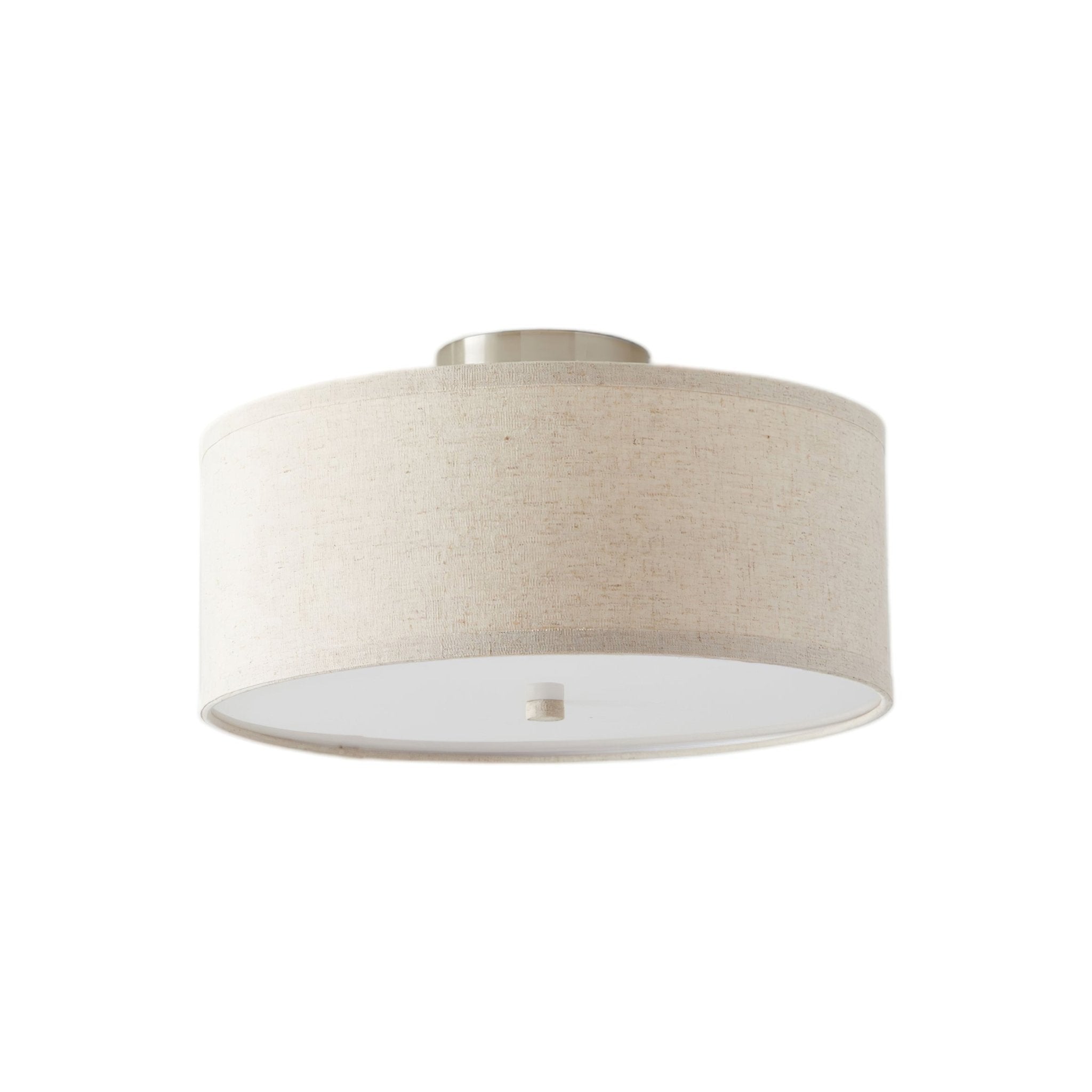 Qilvo Ceiling Light Linen Shade Simple Elegant-Neutral Decor