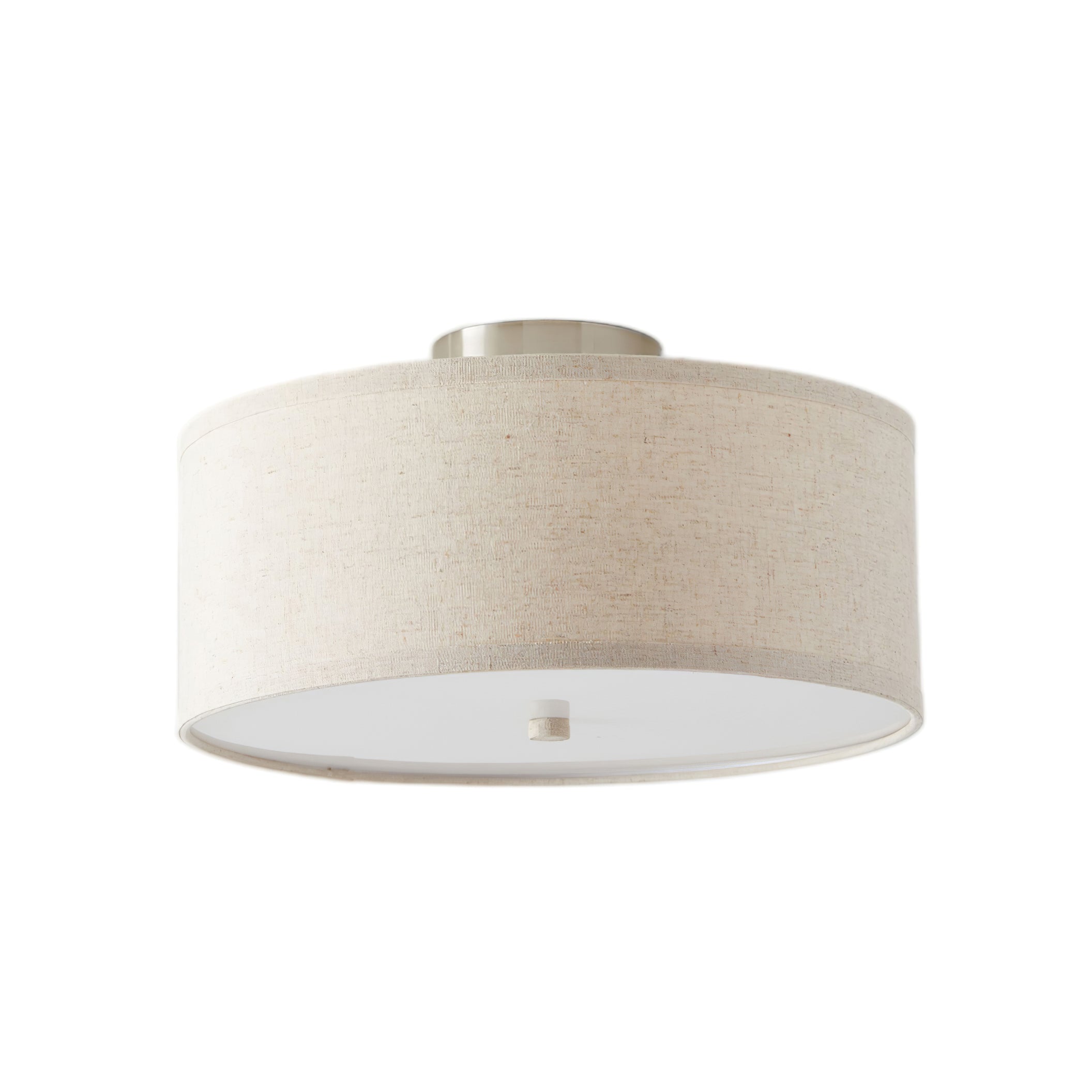 Qilvo Ceiling Light Linen Shade Simple Elegant-Neutral Decor