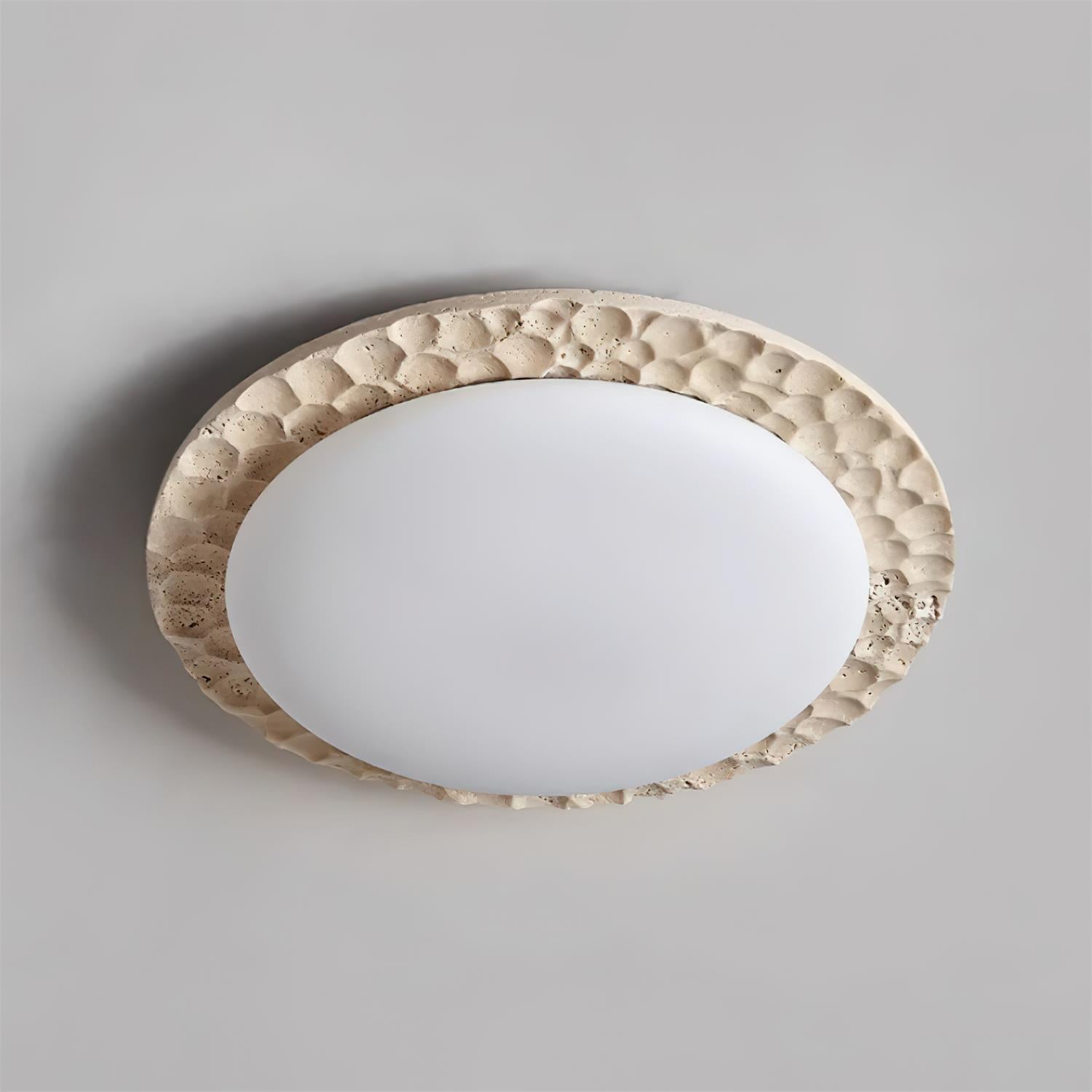 Ritta Travertine Canopy Ceiling Light