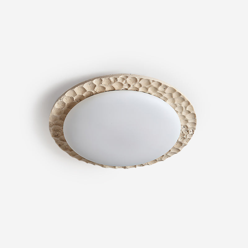 Ritta Travertine Canopy Ceiling Light