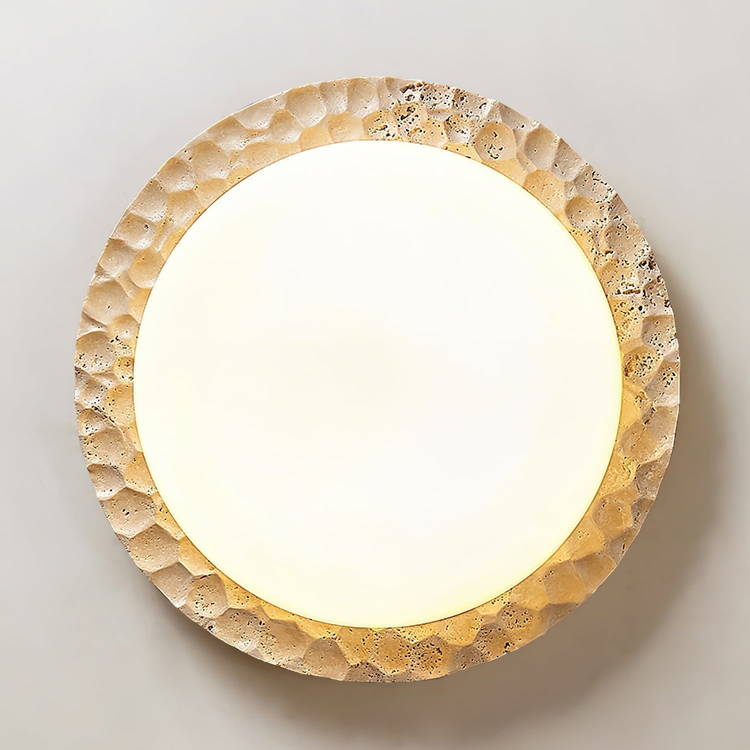 Ritta Travertine Canopy Ceiling Light