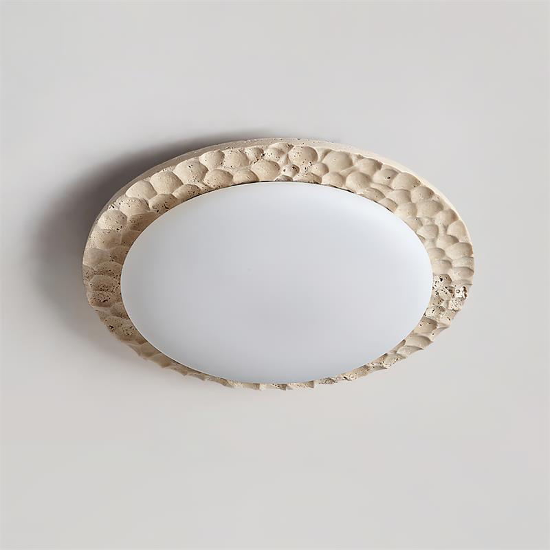 Ritta Travertine Canopy Ceiling Light