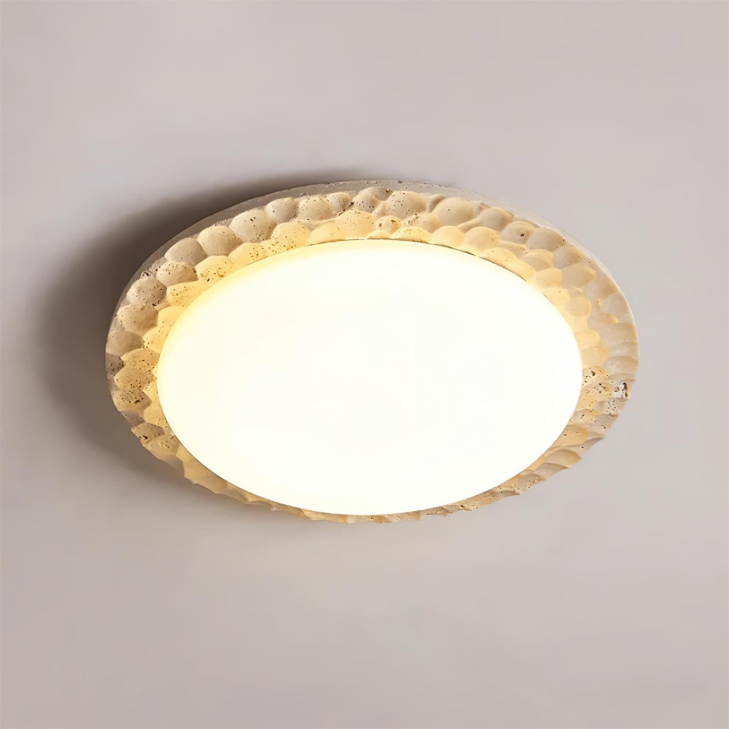 Ritta Travertine Canopy Ceiling Light
