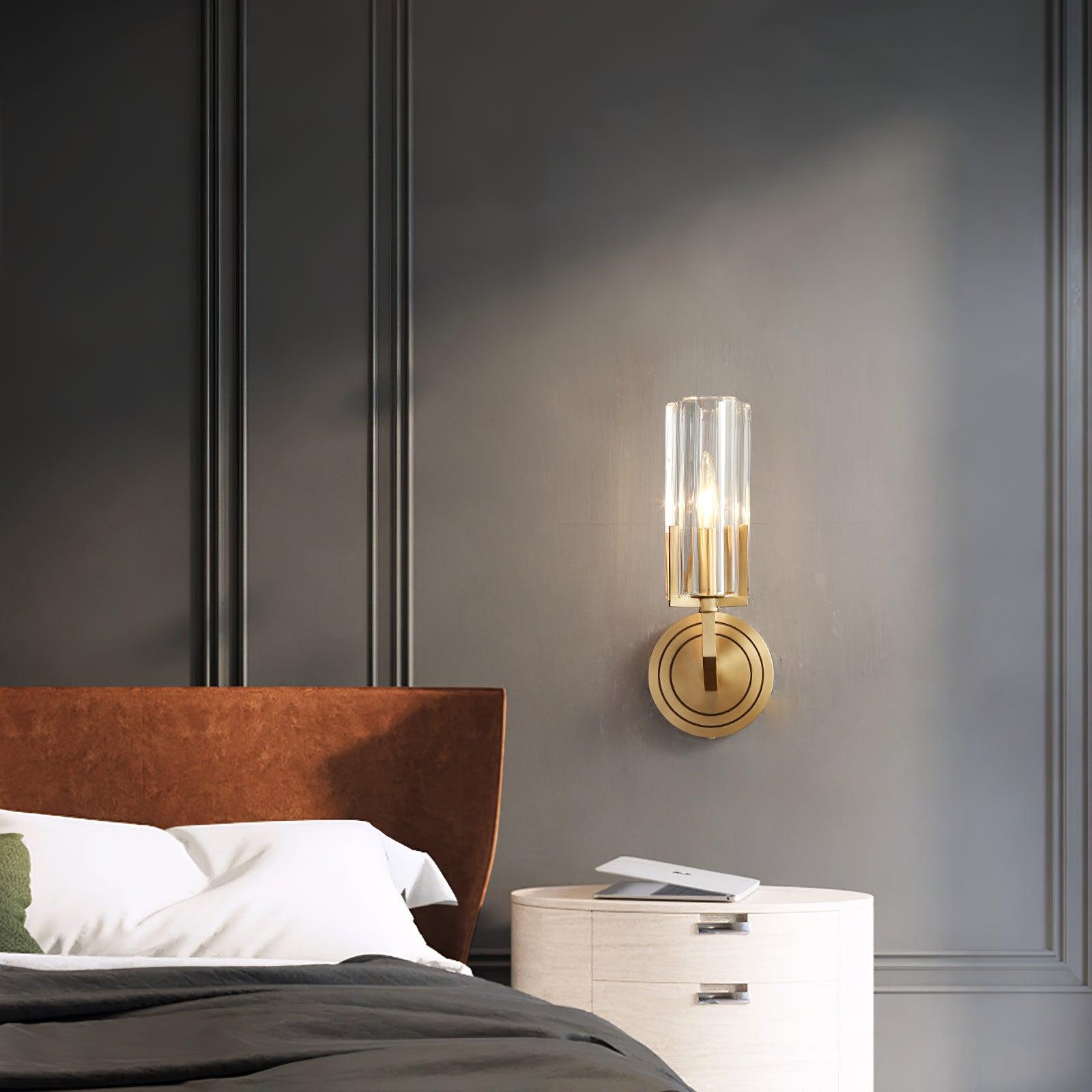 Coen Premium Elegance Brass Glass Wall Lamp-Neutral Decor