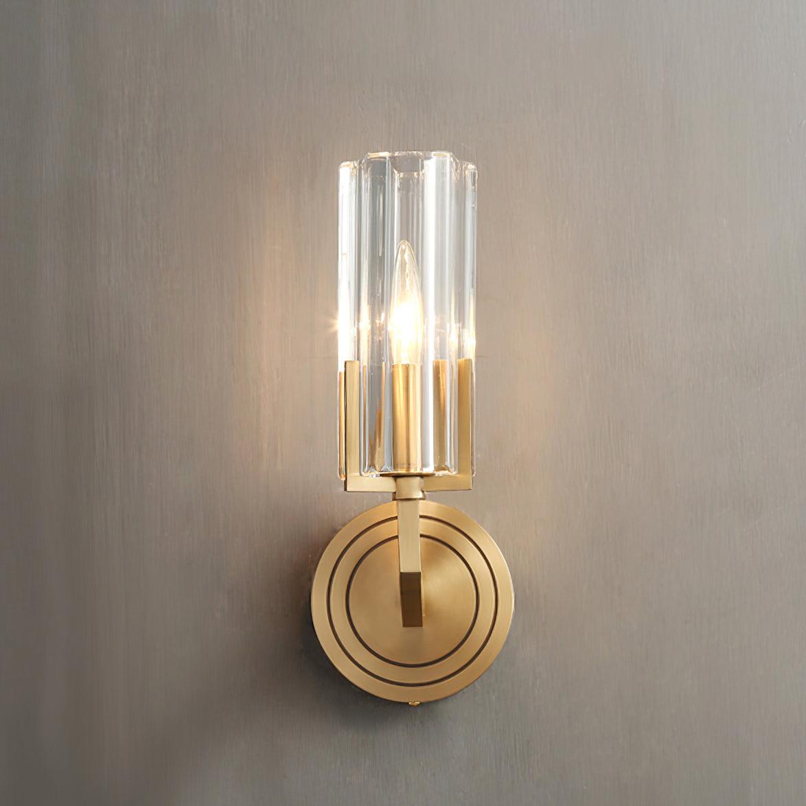 Coen Premium Elegance Brass Glass Wall Lamp-Neutral Decor