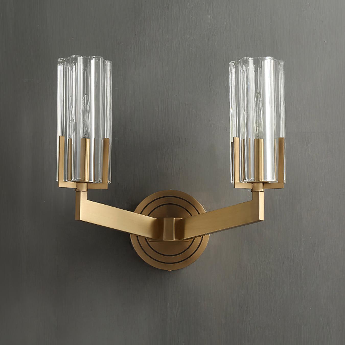 Coen Premium Elegance Brass Glass Wall Lamp-Neutral Decor