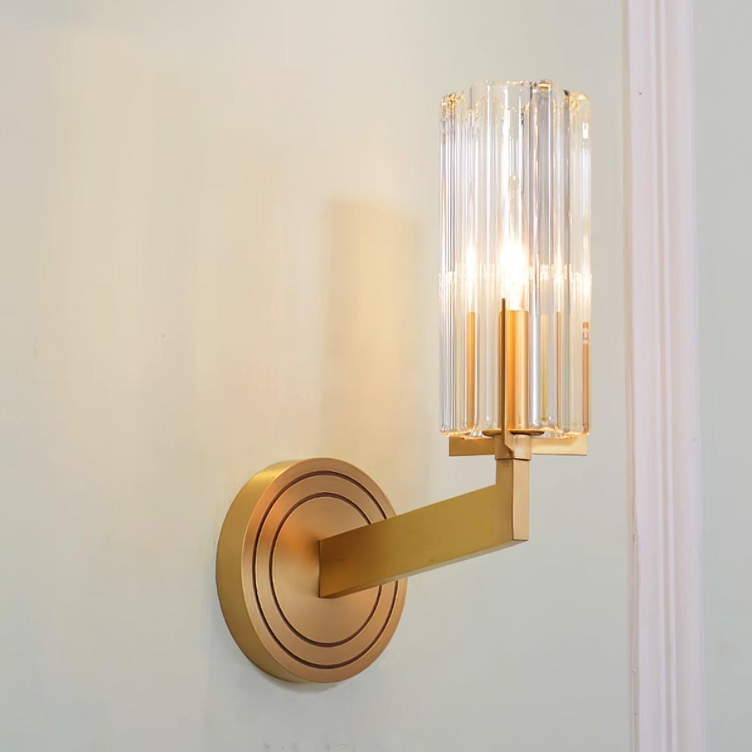 Coen Premium Elegance Brass Glass Wall Lamp-Neutral Decor