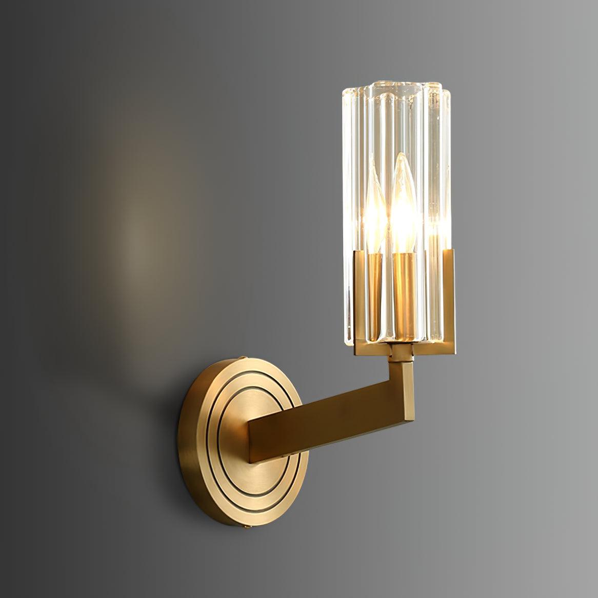 Coen Premium Elegance Brass Glass Wall Lamp-Neutral Decor