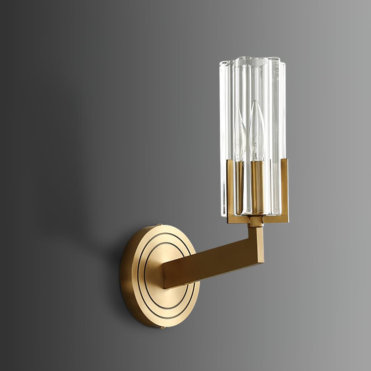 Coen Premium Elegance Brass Glass Wall Lamp-Neutral Decor
