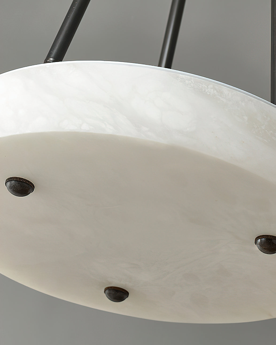 Dimensions of the Kayme Alabaster Pendant Lamp: 11.8 inches diameter by 17.7 inches height.