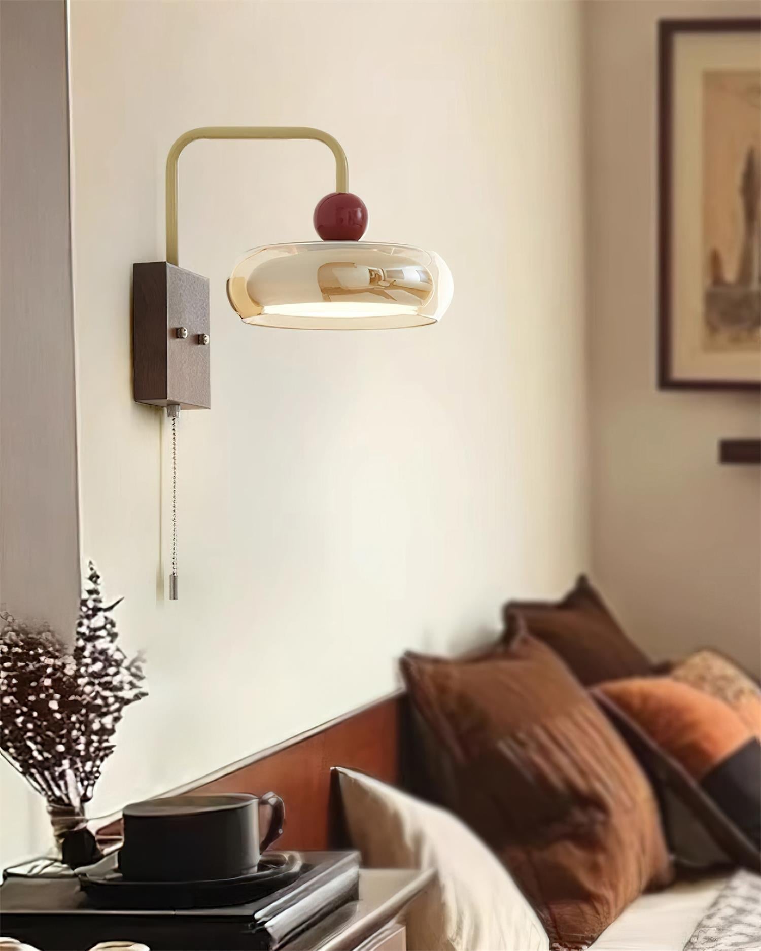 Eplio Retro Metal & Glass Wall Lamp