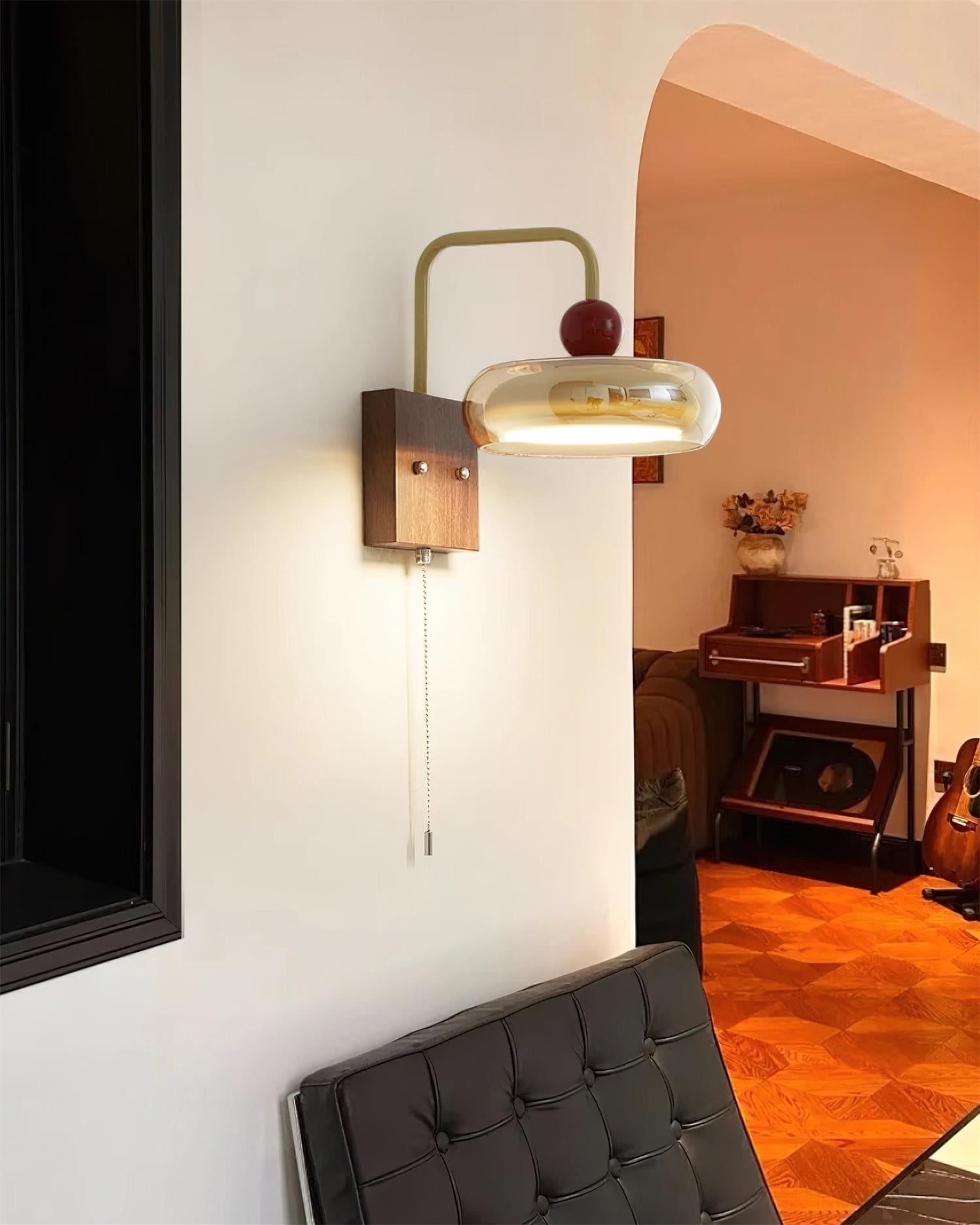 Eplio Retro Metal & Glass Wall Lamp
