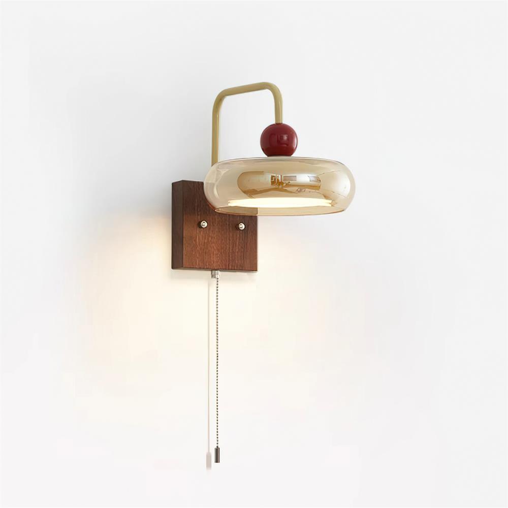 Eplio Retro Metal & Glass Wall Lamp
