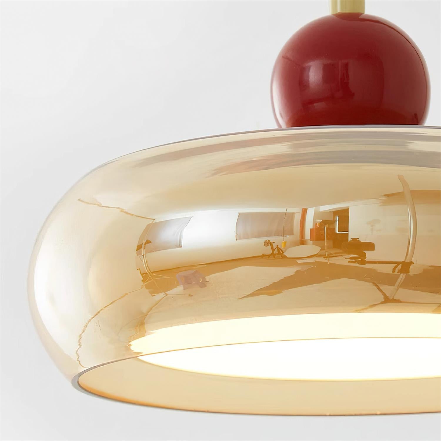 Lumiva Wall Lamp Retro & Glass Wood Pull-Chain-Neutral Decor