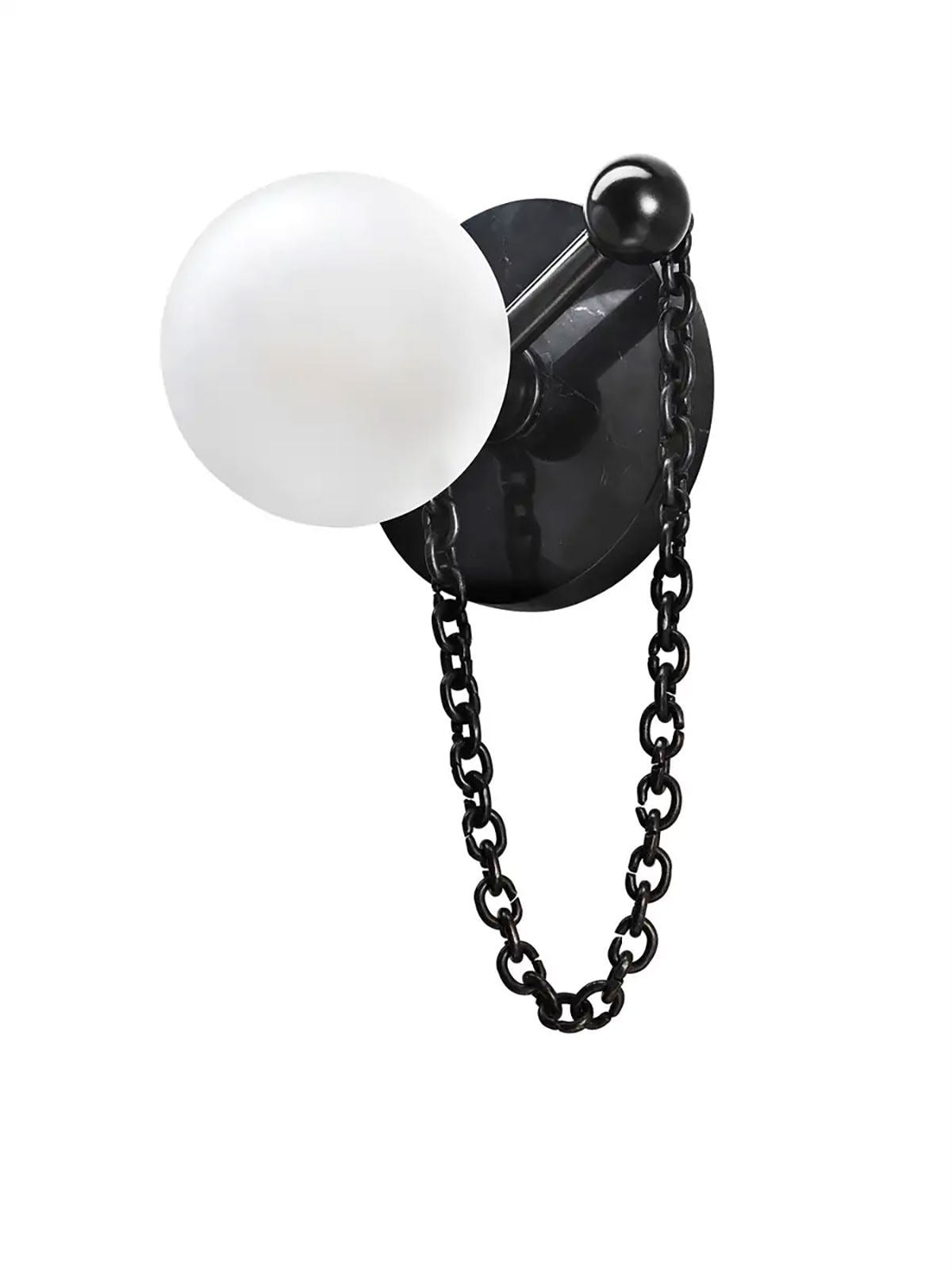 Keepsake Marble Globe Wall Sconce-Neutral Decor