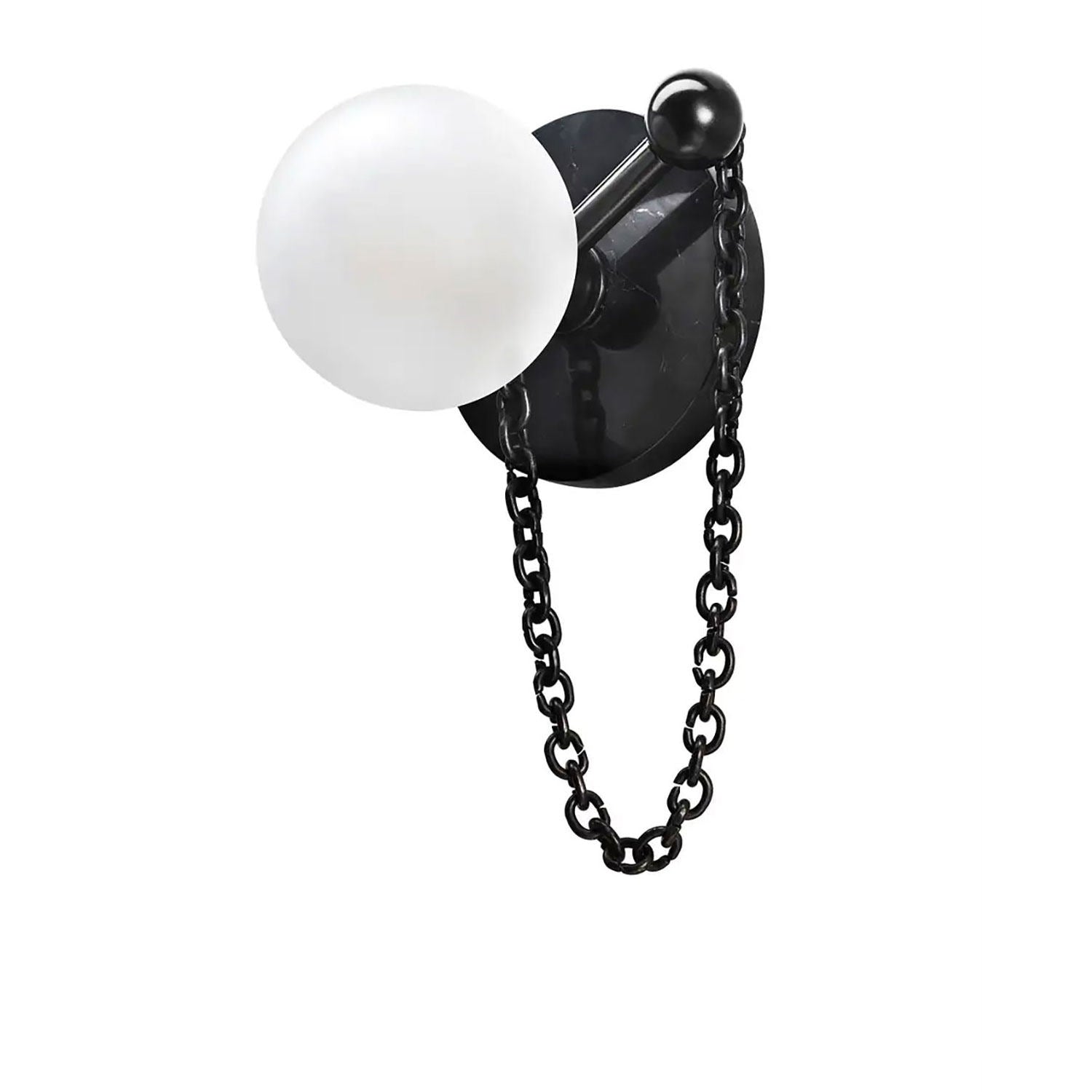 Keepsake Marble Globe Wall Sconce-Neutral Decor