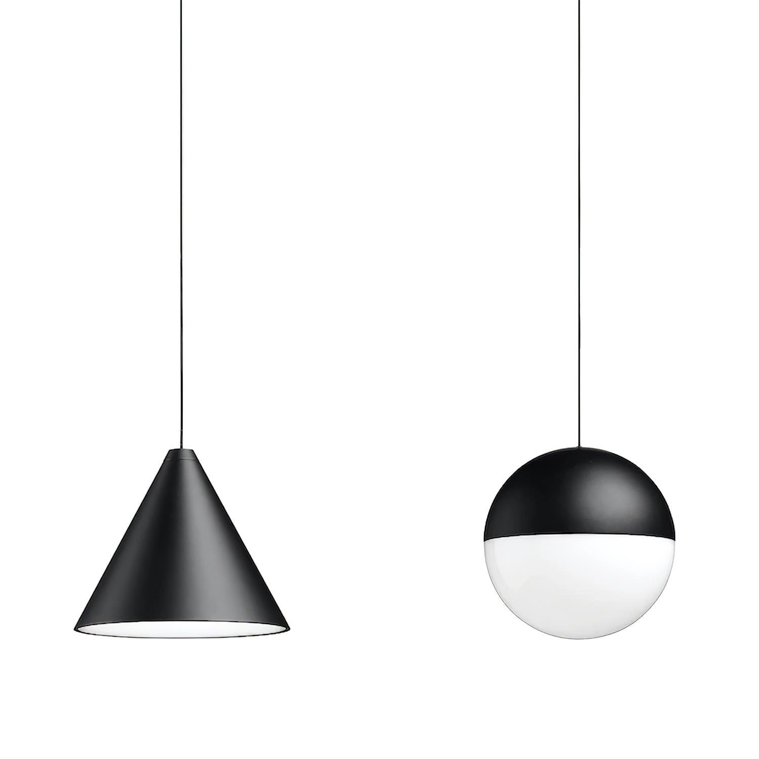 Kael Pendant Light Black Cone Shade Industrial-Neutral Decor