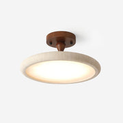 Dovai Travertine Semi Flush Ceiling Light