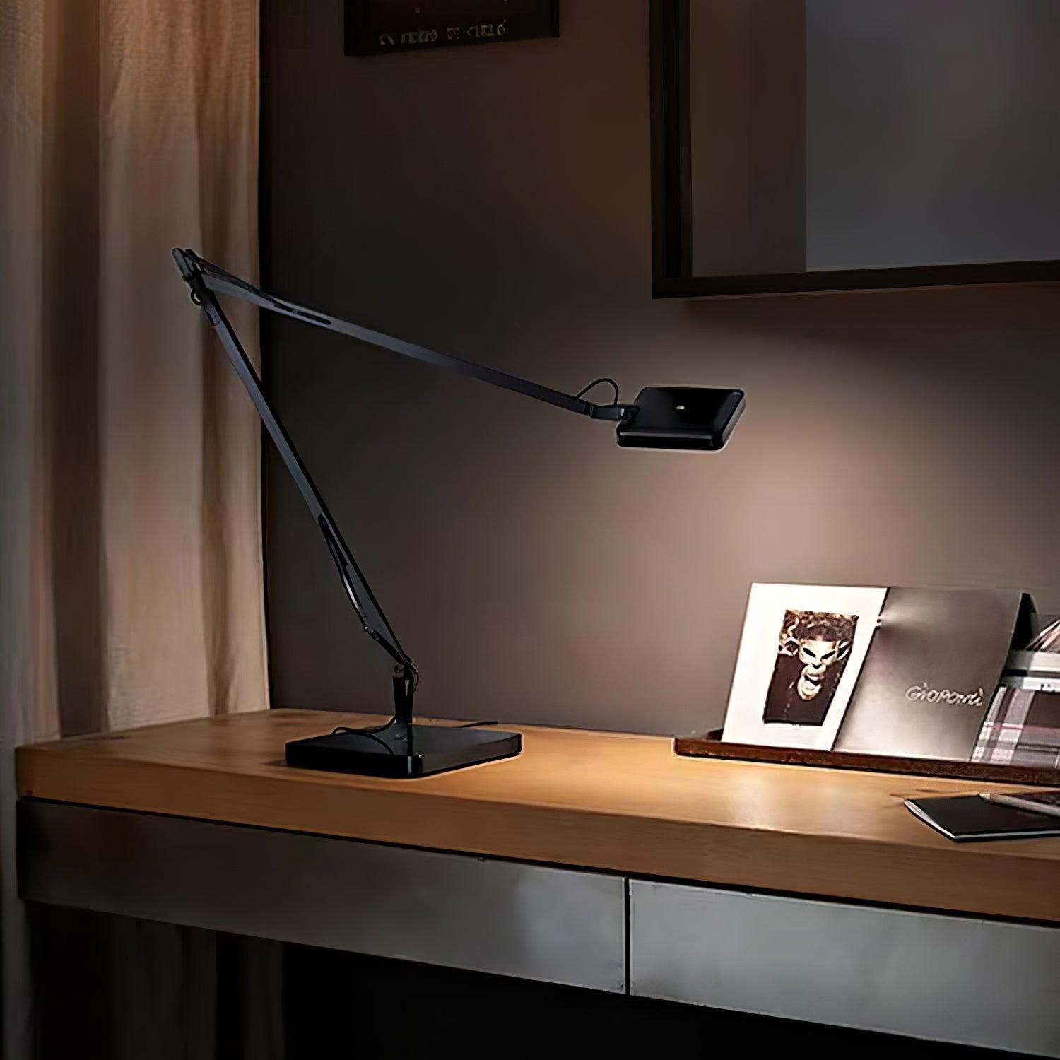 Tevenu Aluminum Industrial Table Lamp-Neutral Decor