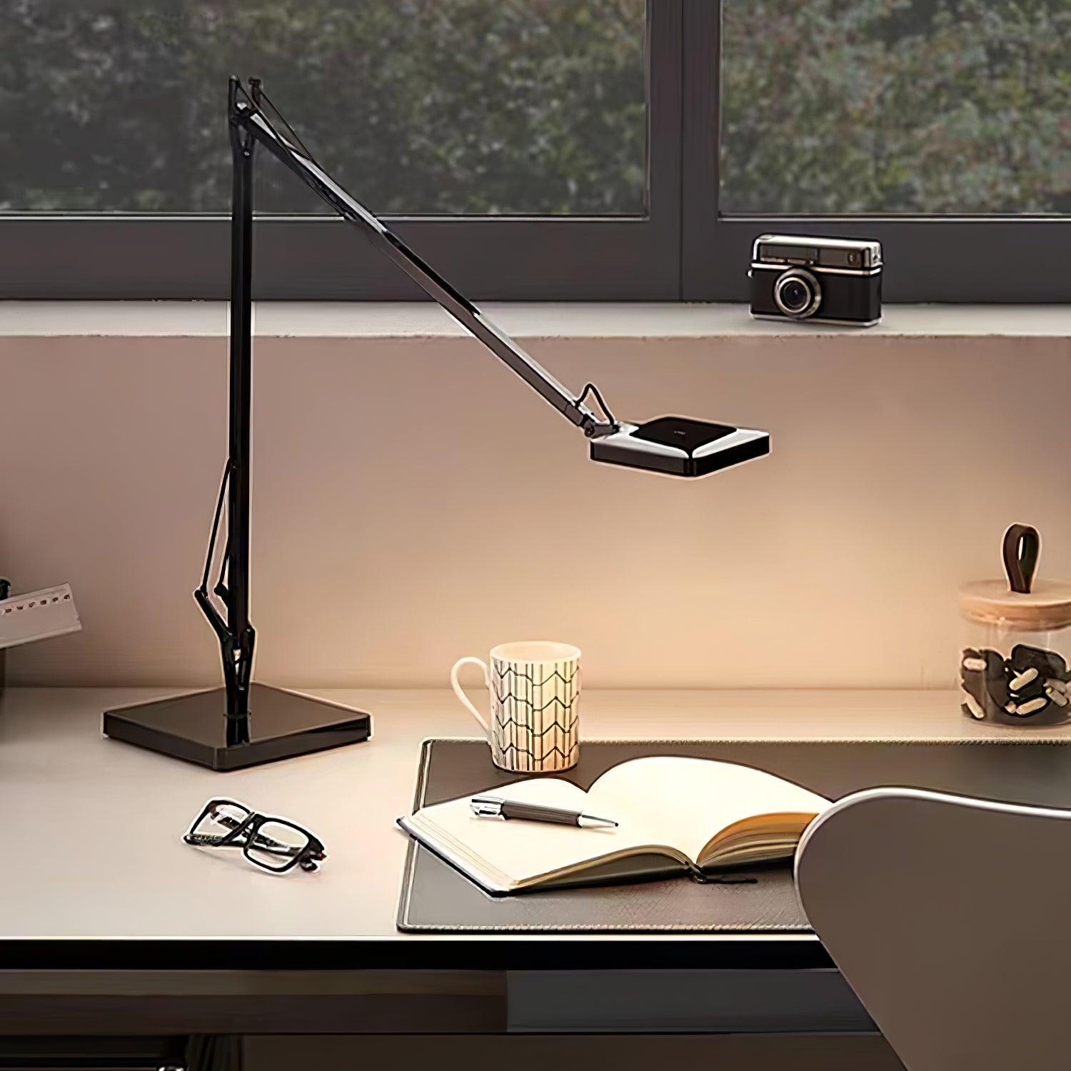 Tevenu Aluminum Industrial Table Lamp-Neutral Decor
