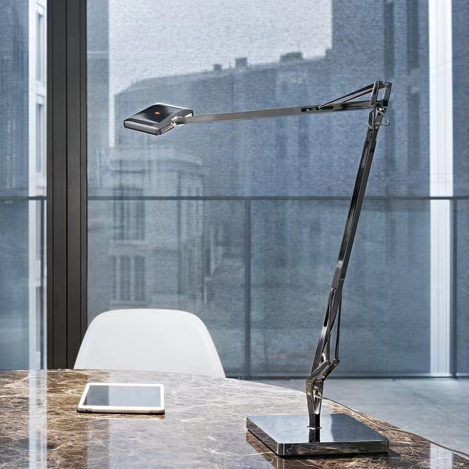 Tevenu Aluminum Industrial Table Lamp-Neutral Decor