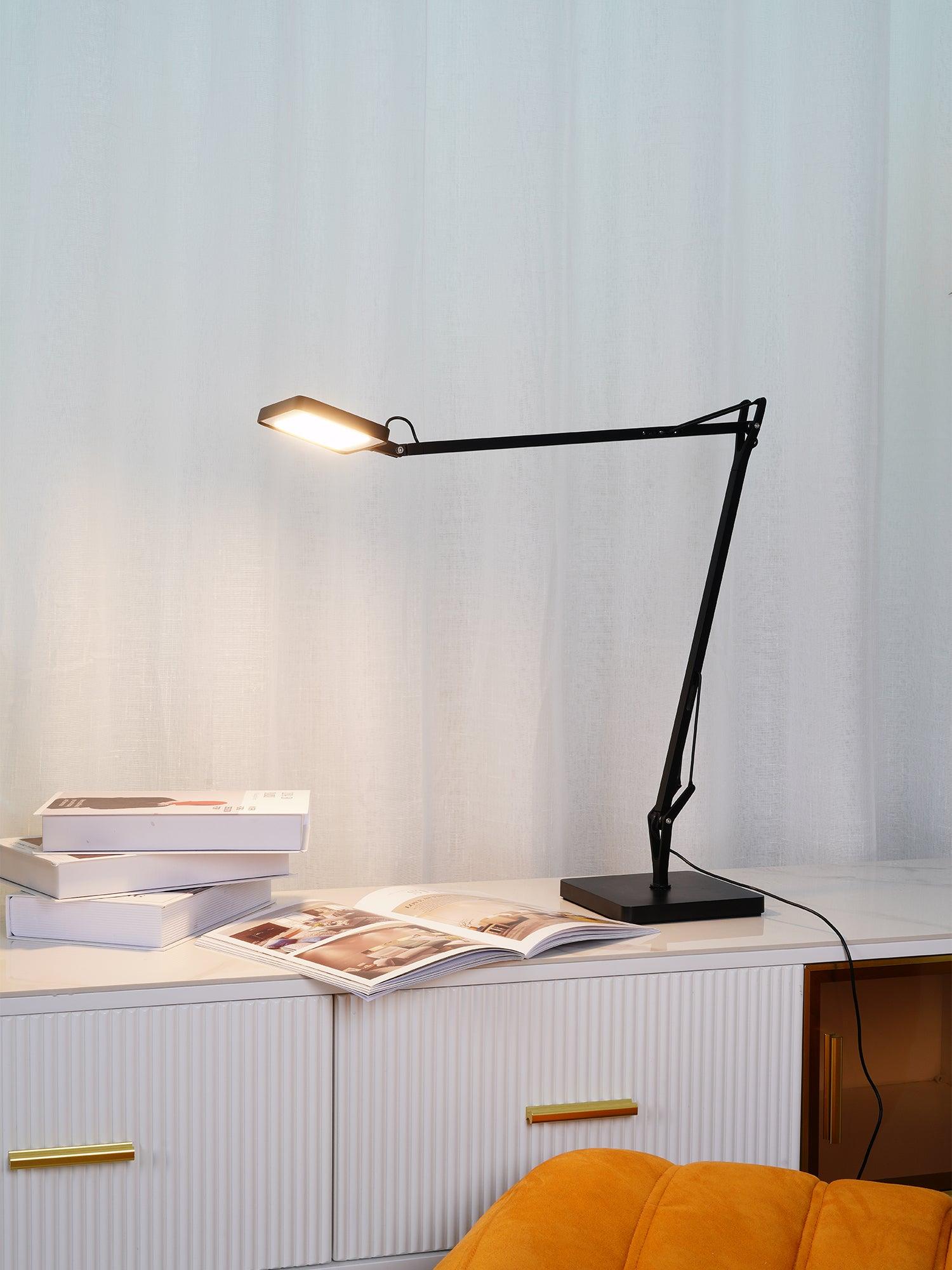 Tevenu Aluminum Industrial Table Lamp-Neutral Decor