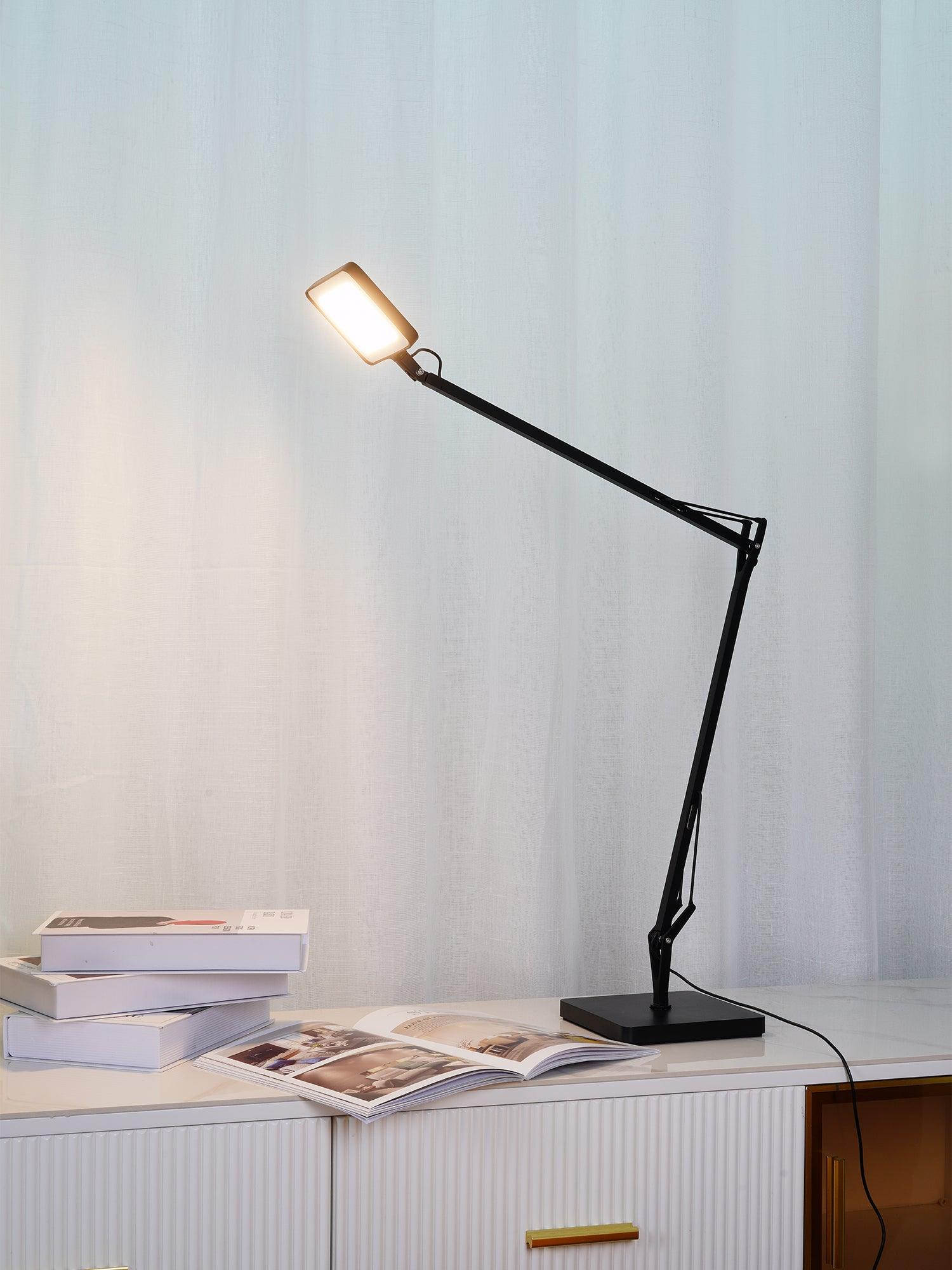 Tevenu Aluminum Industrial Table Lamp-Neutral Decor