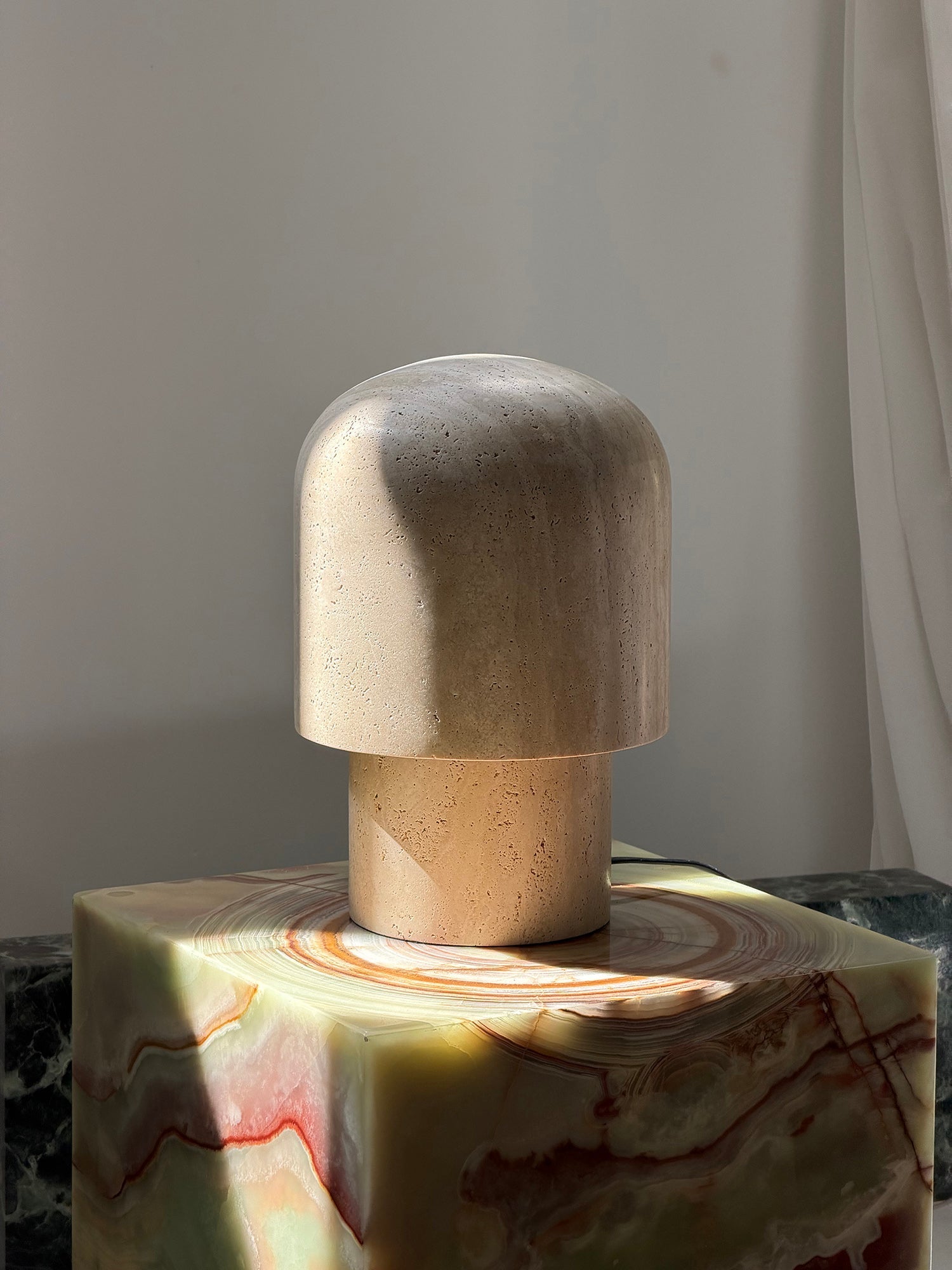 Side profile of the Kennett Table Lamp, highlighting its elegant form.