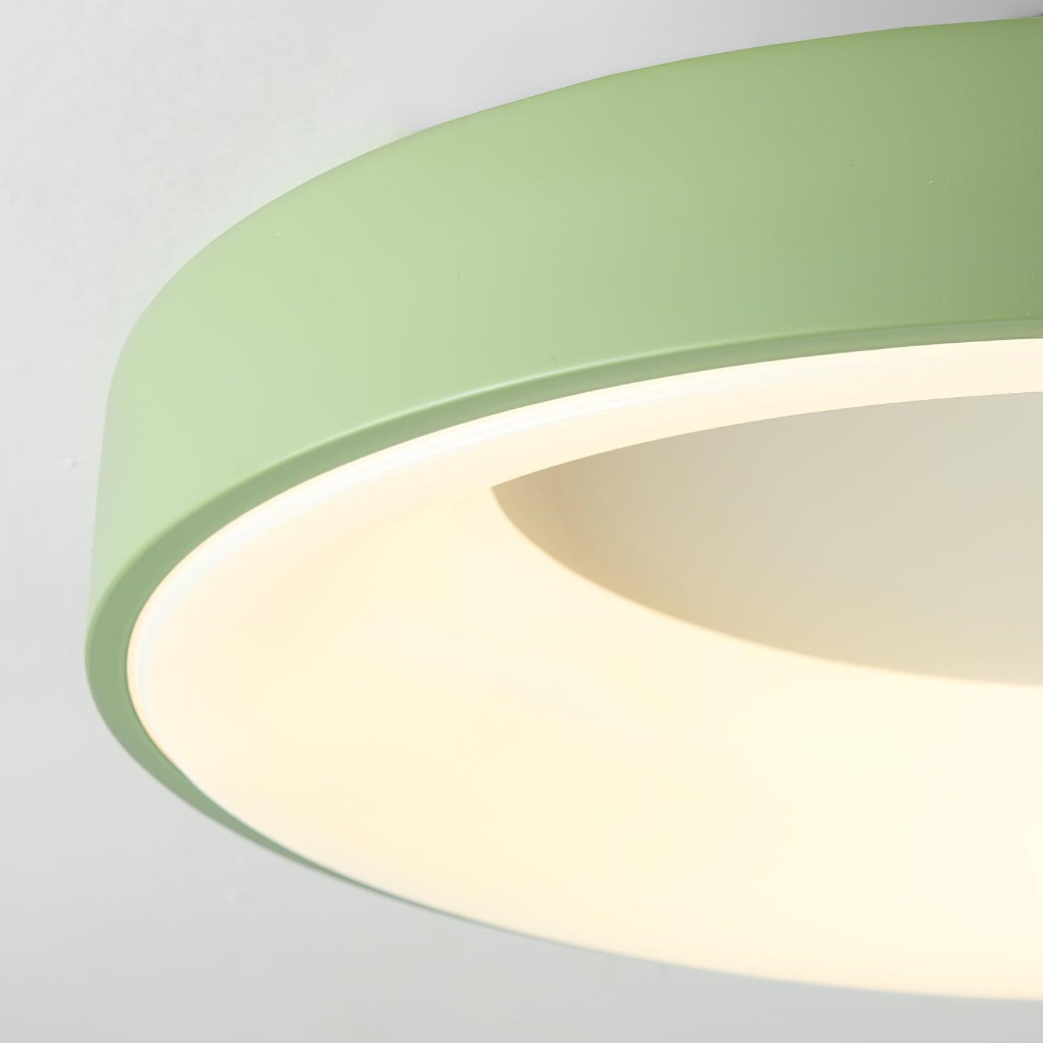 Jareth Ceiling Light Iron Contemporary Green Shade-Neutral Decor