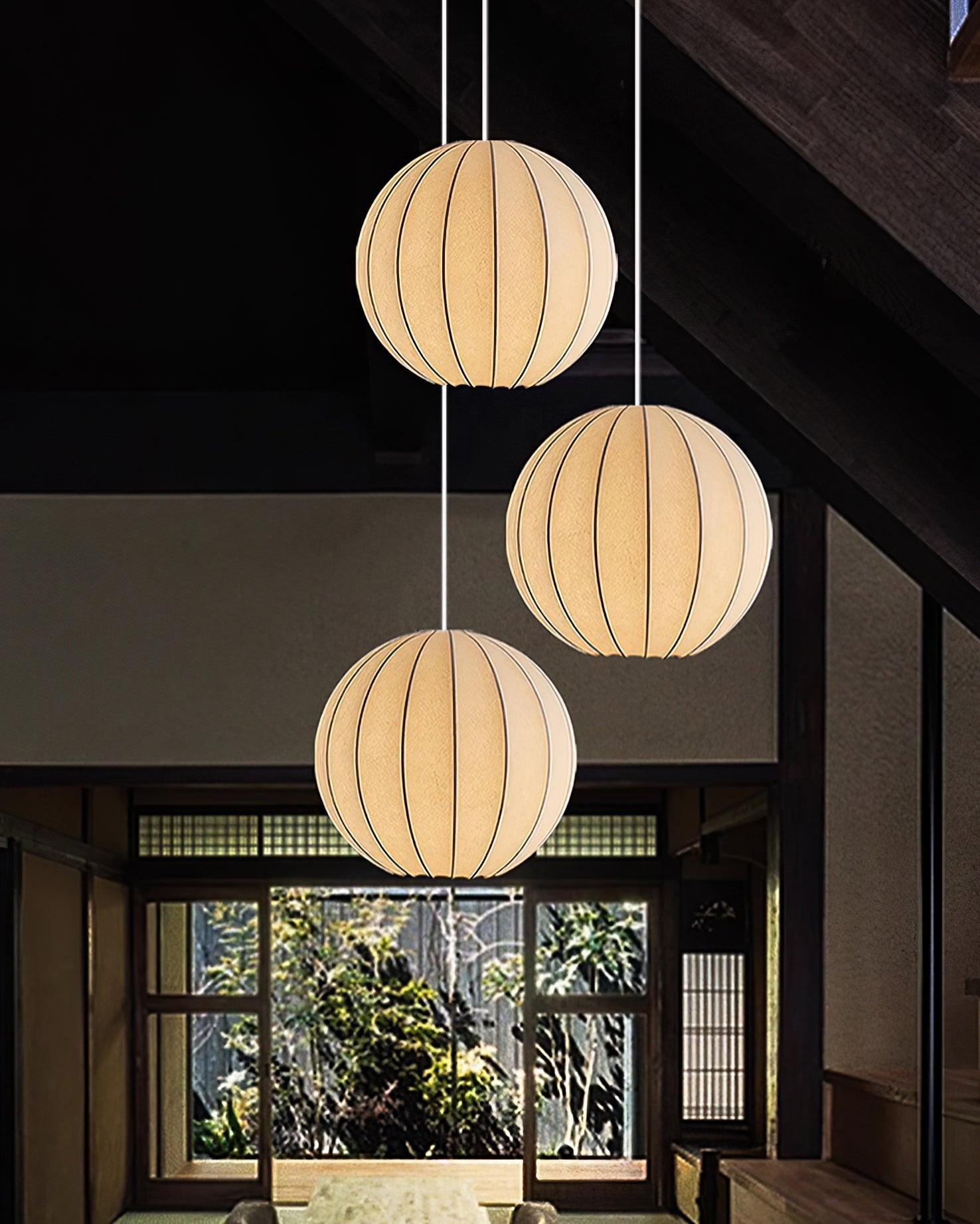 Brinor Silk Scandinavian Pendant Lamp-Neutral Decor