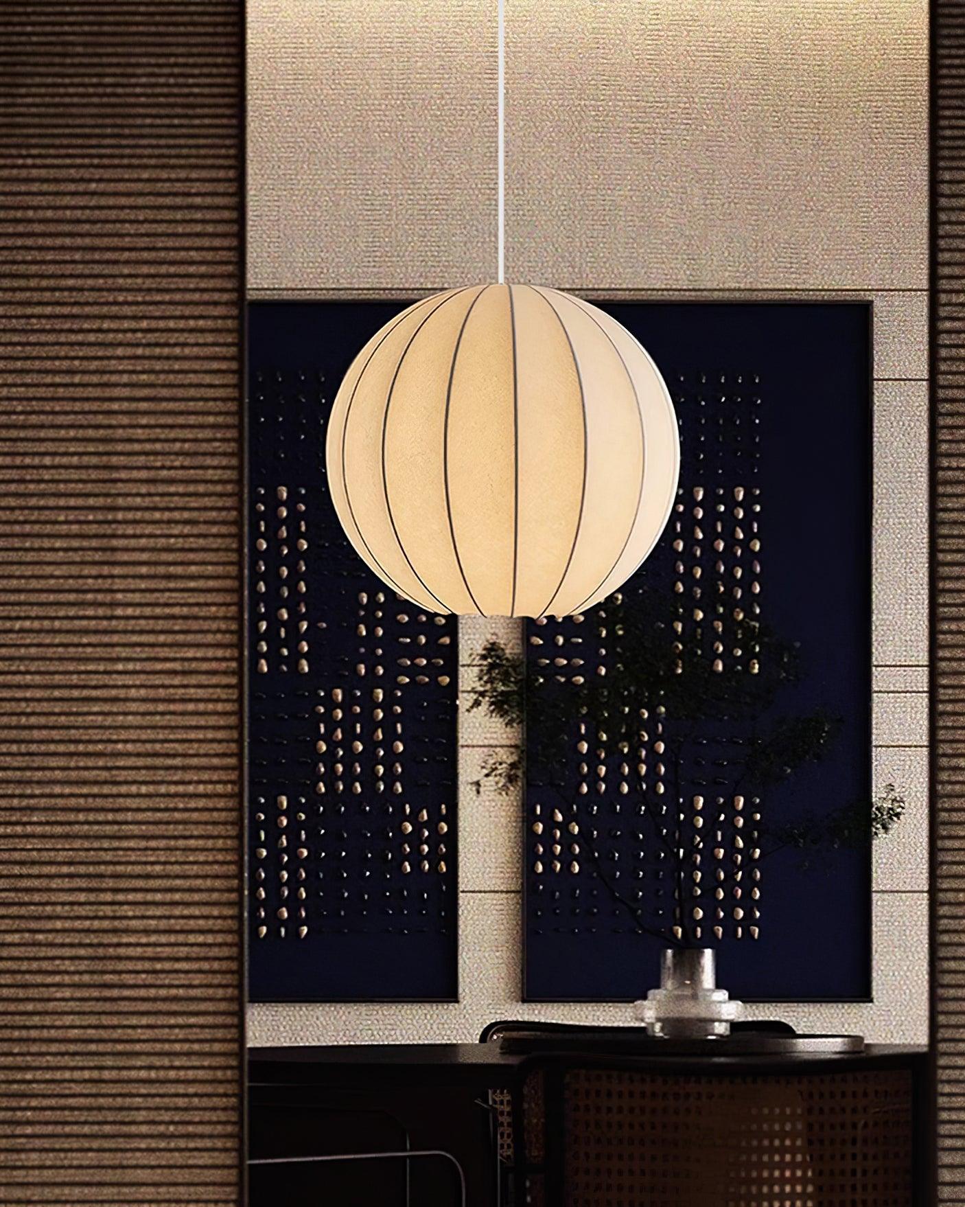 Brinor Silk Scandinavian Pendant Lamp-Neutral Decor
