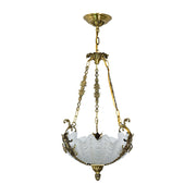 Kensington Palace Grand Chandelier in antique bronze finish, front view.