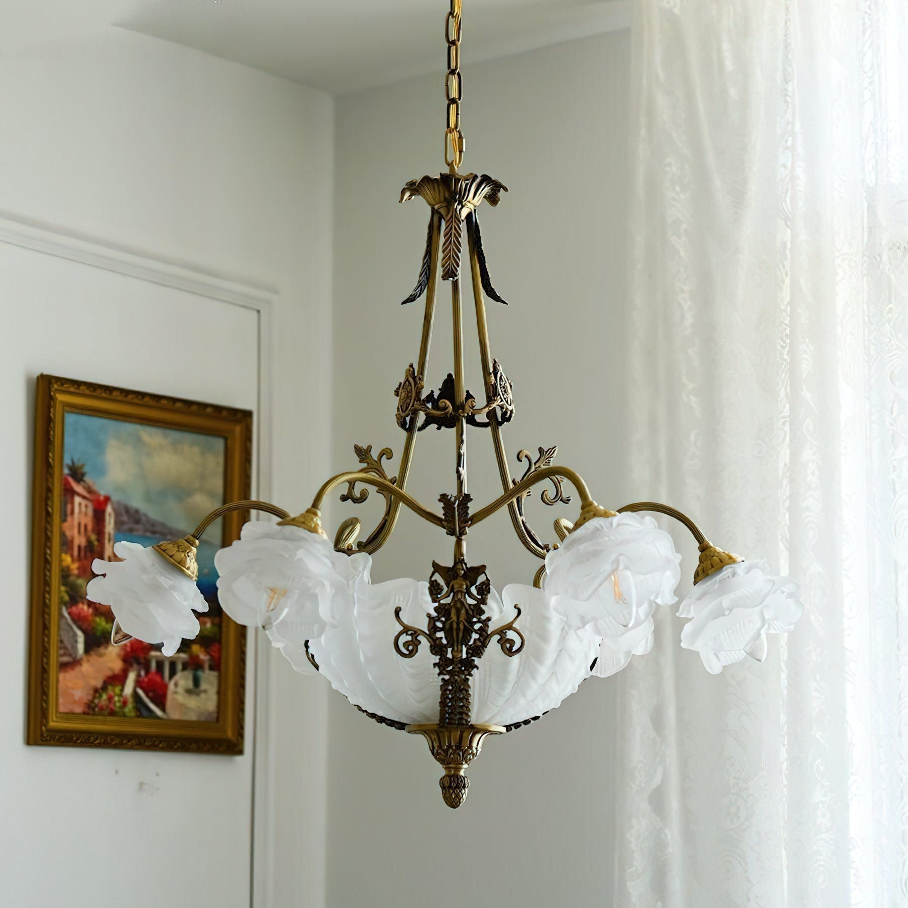 The larger 6+3 head version of the Kensington Palace Grand Chandelier.