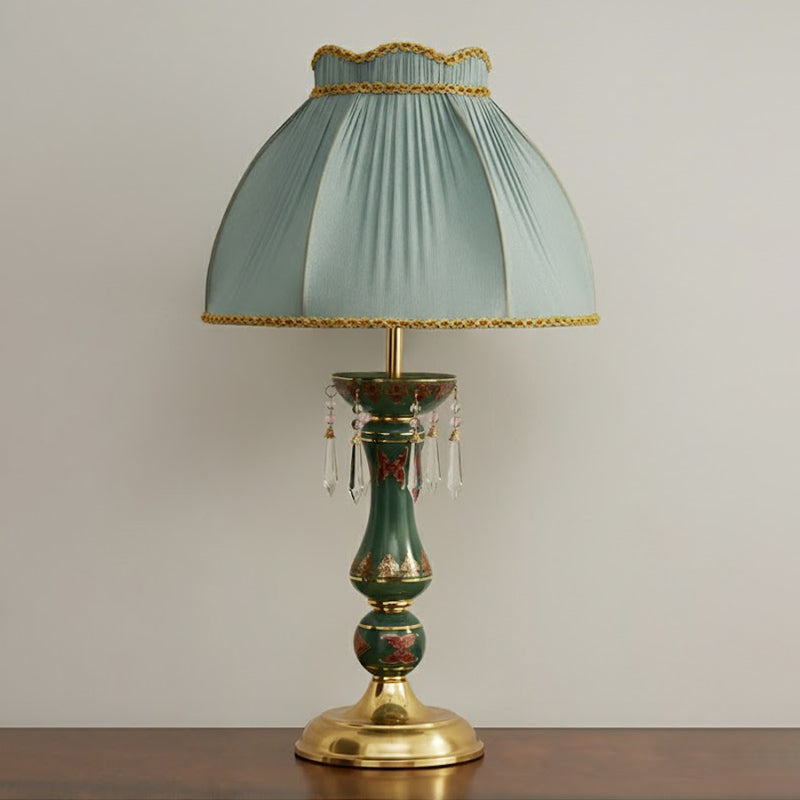 Angled view highlighting the lamp's elegant form and materials.