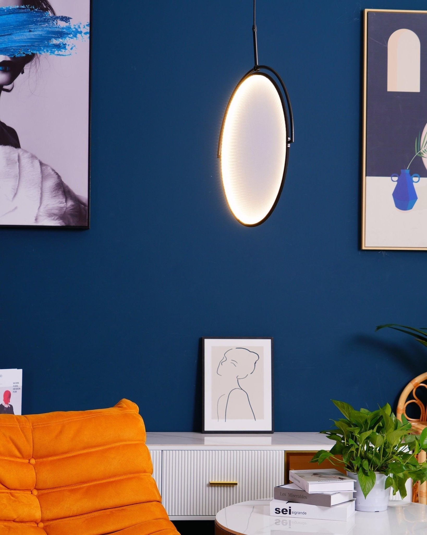 Bennett Modern Pendant Light-Neutral Decor