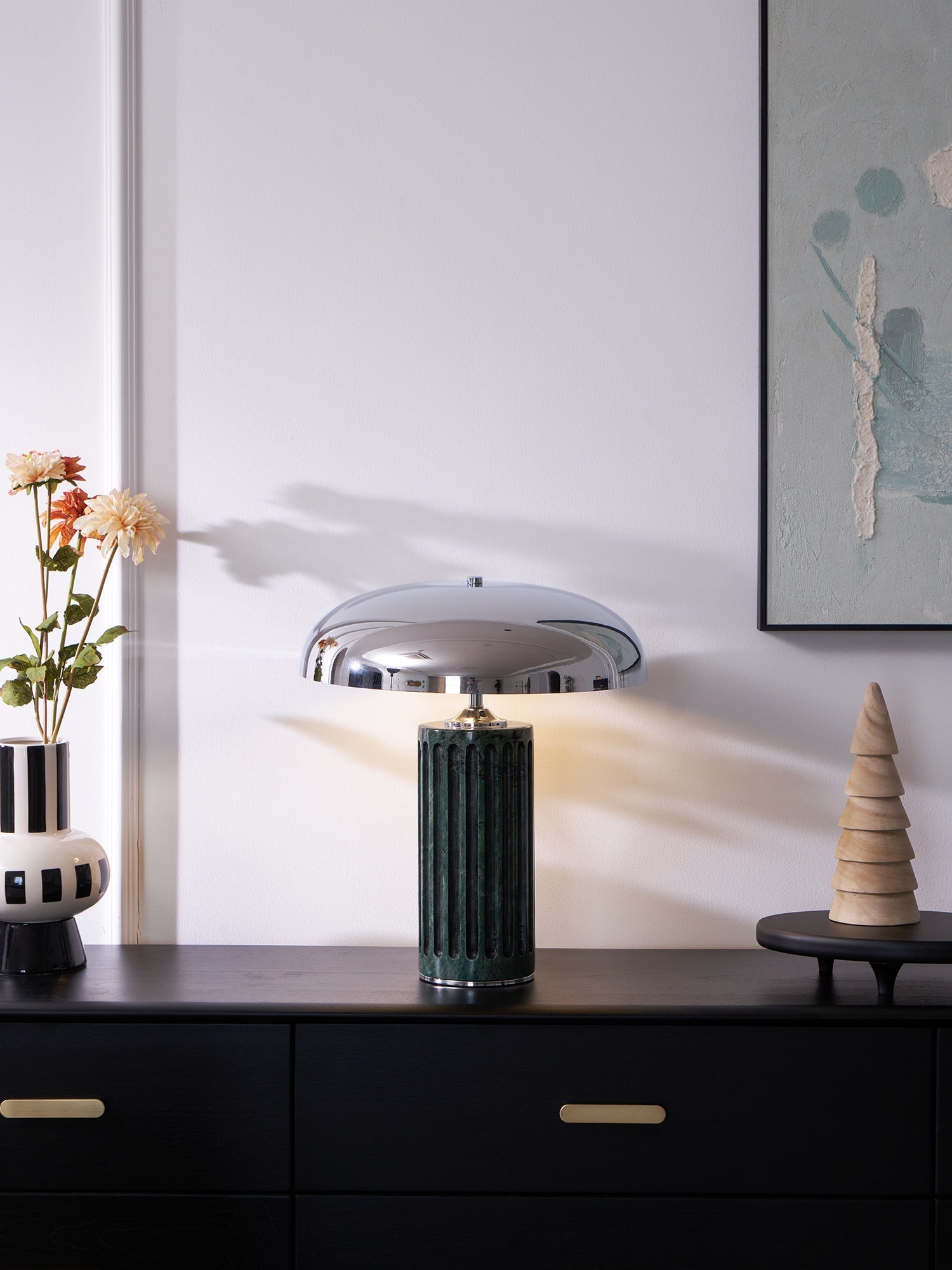 Zenith Modern Marble Table Lamp-Neutral Decor