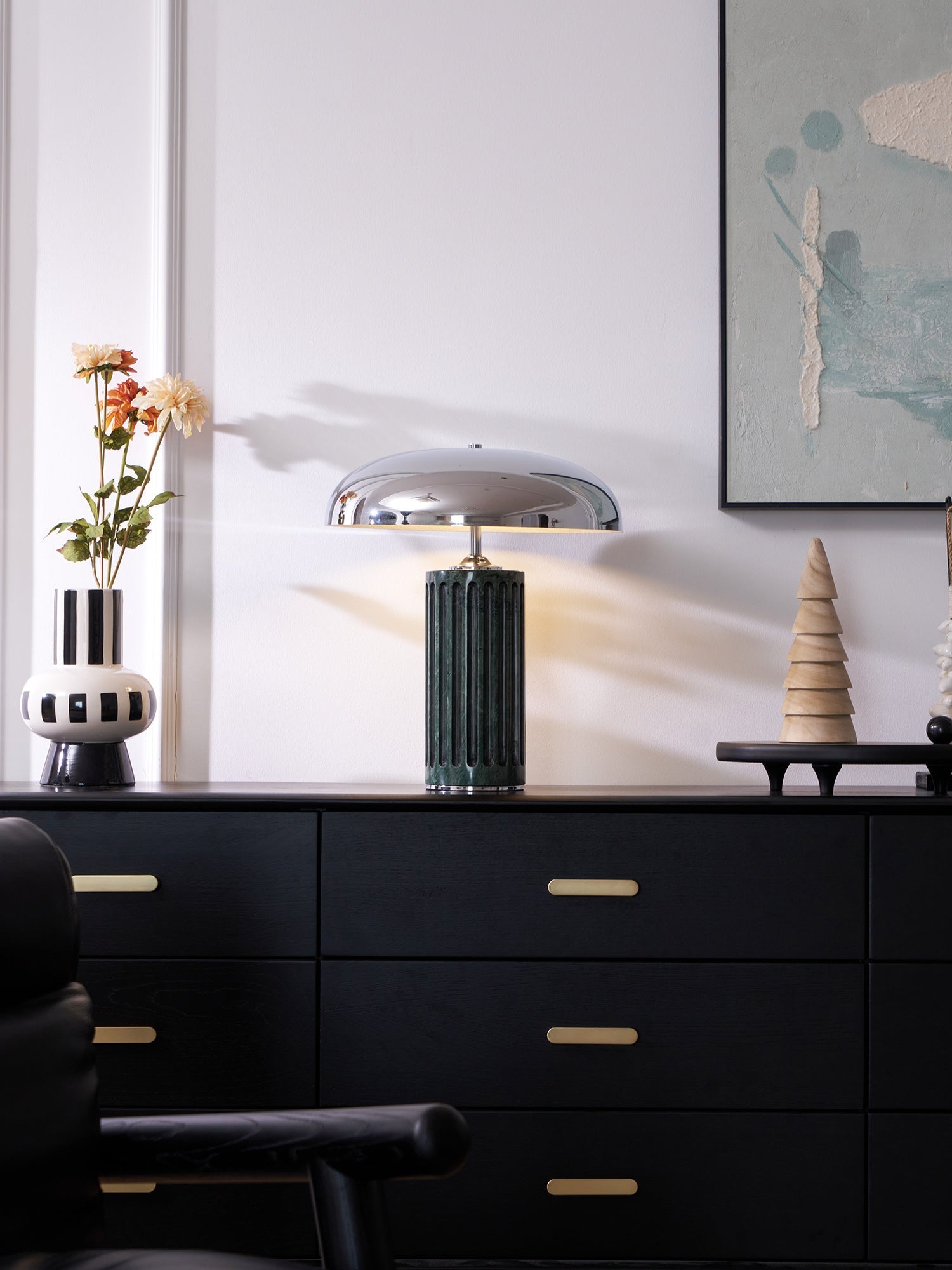 Zenith Modern Marble Table Lamp-Neutral Decor