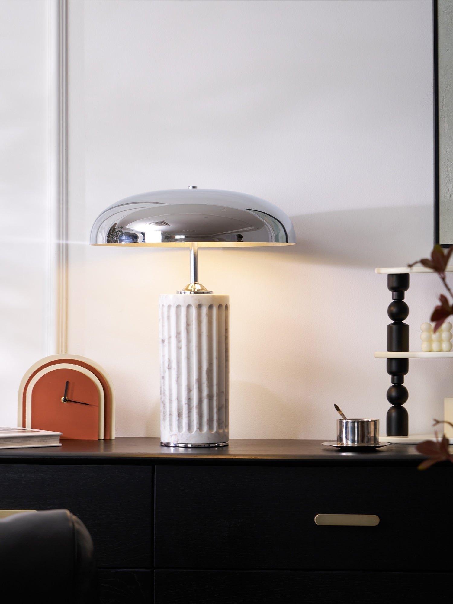 Zenith Modern Marble Table Lamp-Neutral Decor